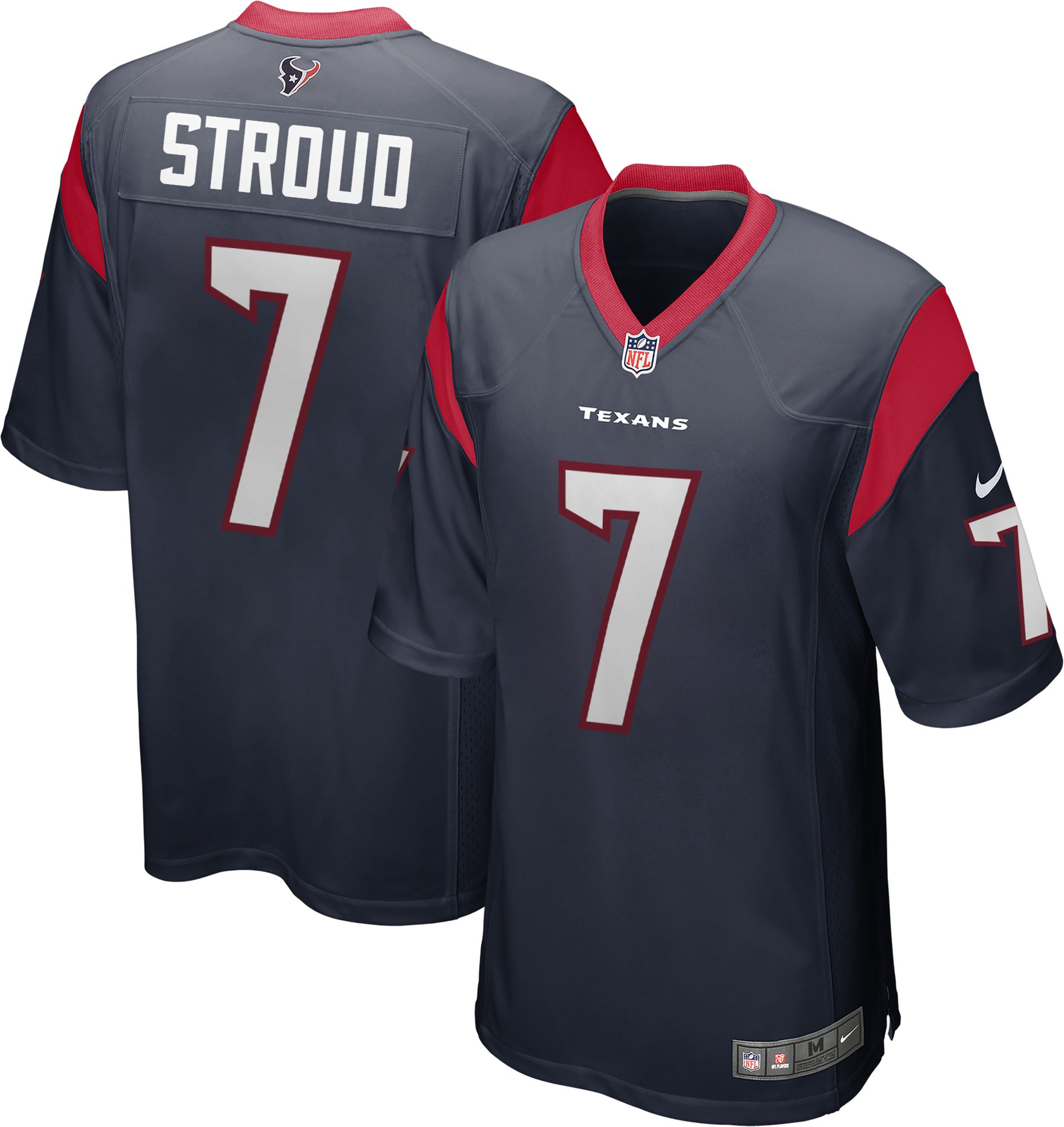 Nike Men's Houston Texans CJ Stroud #7 Navy Game Jersey | Dick's
