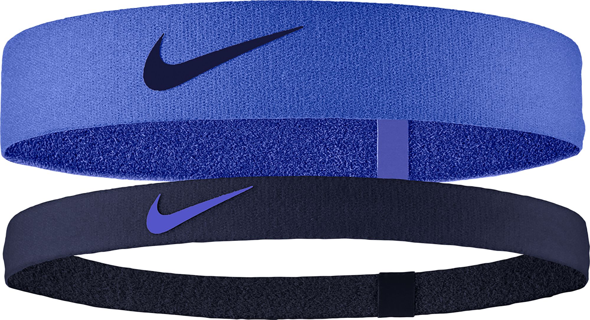 Brand New Nike Set of 3 Gym Workout Headbands Wraps Black Velvet Blue Hairbands Nike Headband Blue Exercise Hats & Headwear for sale | eBay main image 3