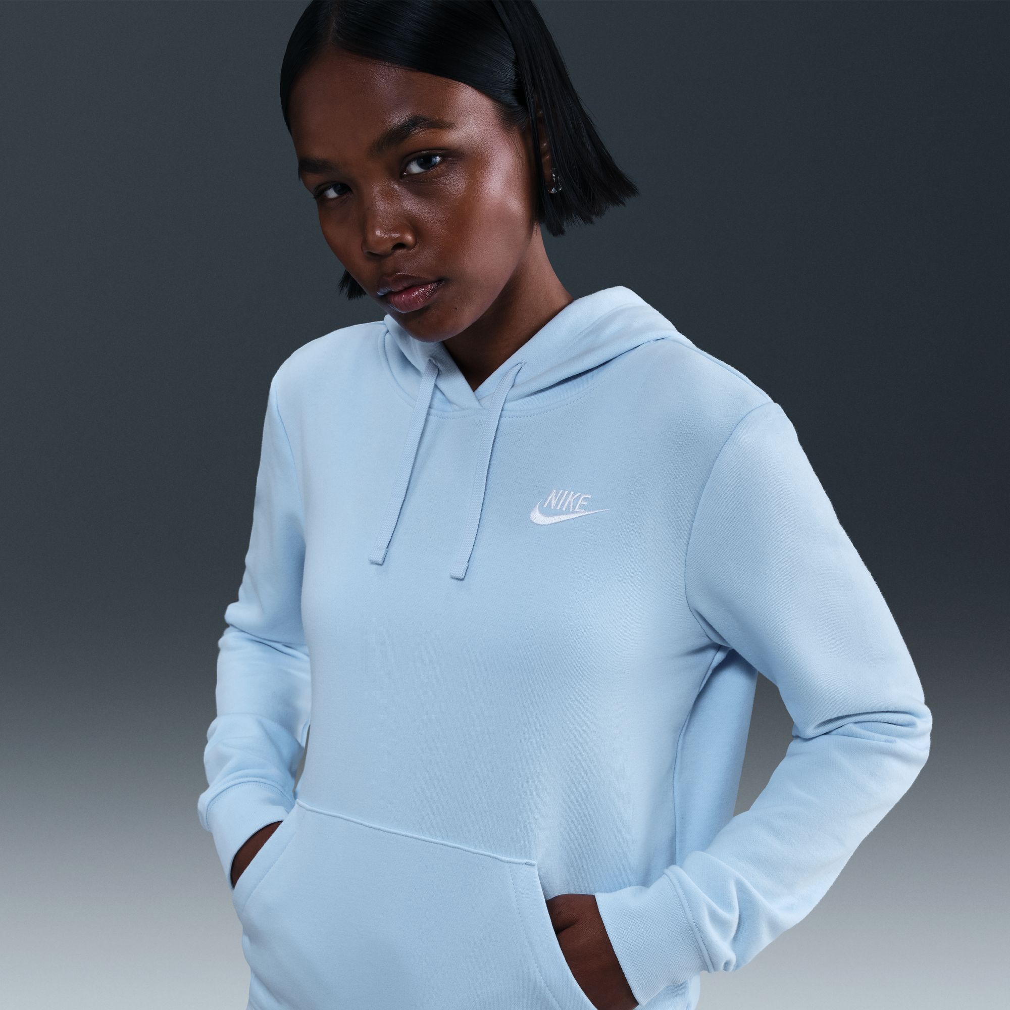 nike sportswear club fleece women's hoodie dress Nike Sportswear Swoosh Women's Hoodie Size XS (Pink)