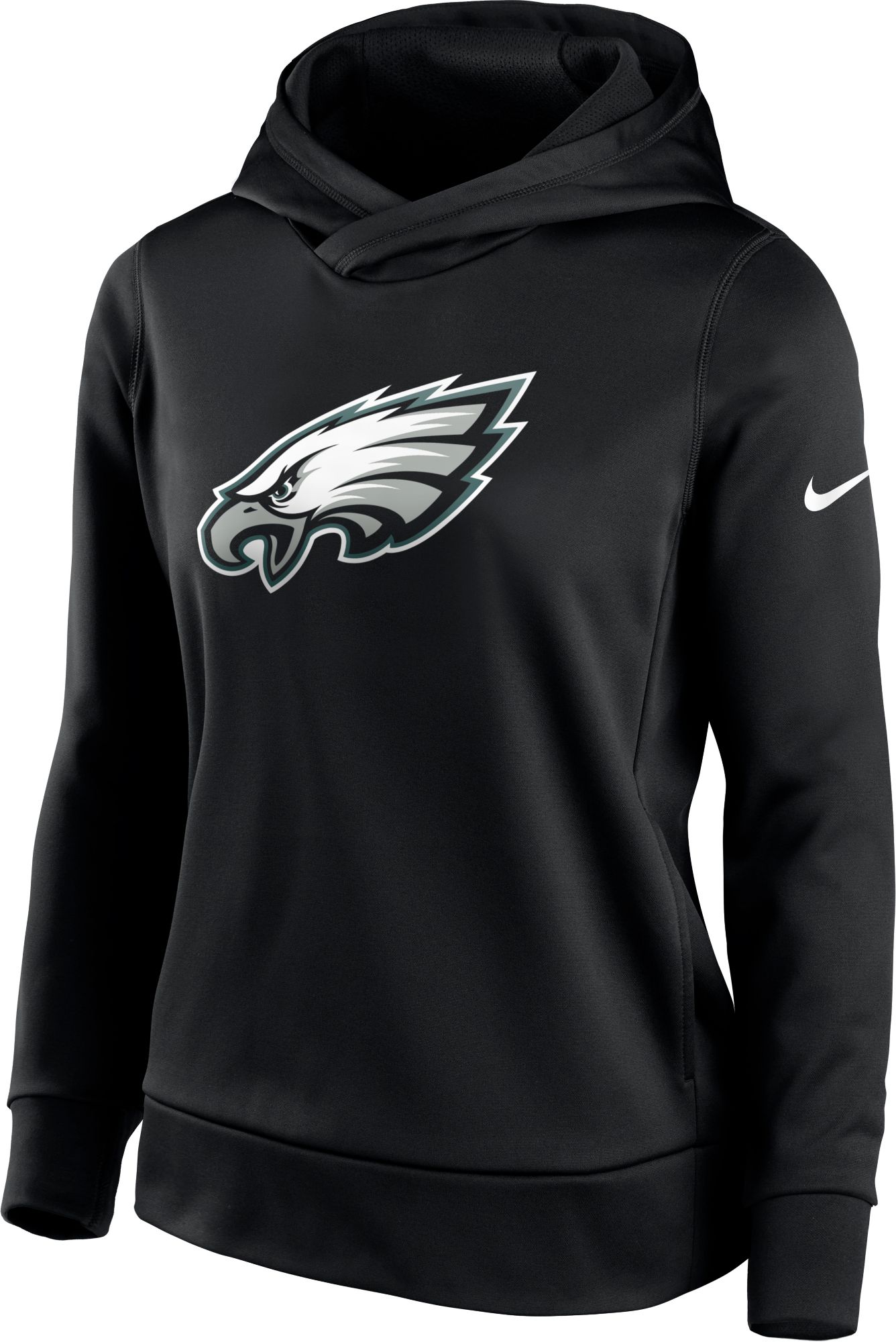 Nike Women s Philadelphia Eagles Logo Therma FIT Black Hoodie Dick s Sporting Goods