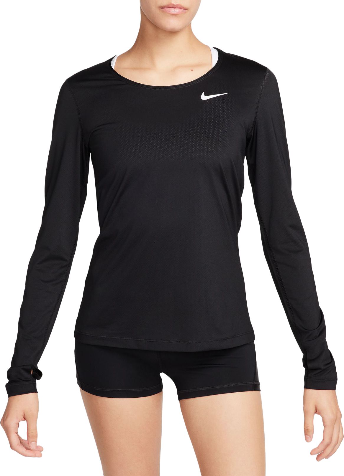 Nike Women's One Dri-FIT Luxe Long Sleeve Cropped Top