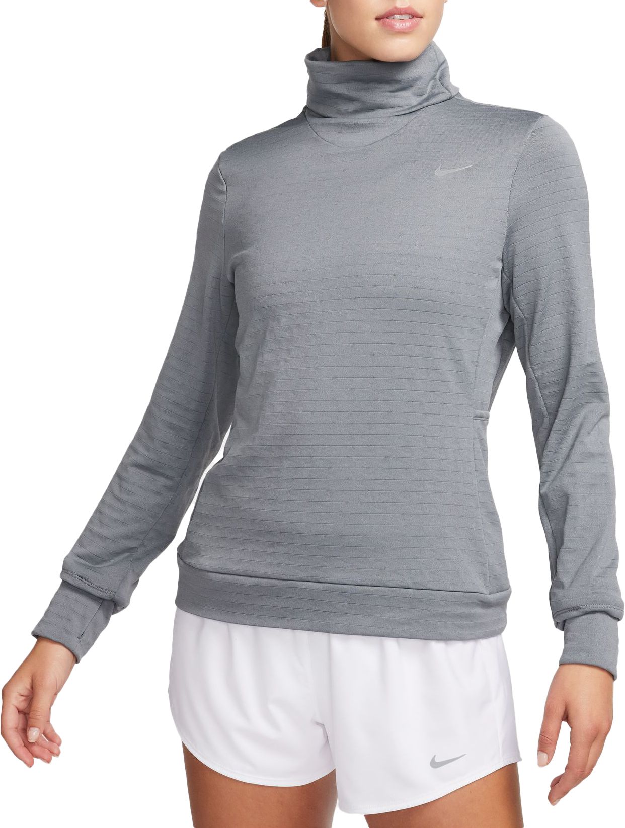 Nike Women s Therma FIT Element Swift Turtleneck Running Top Dick s Sporting Goods