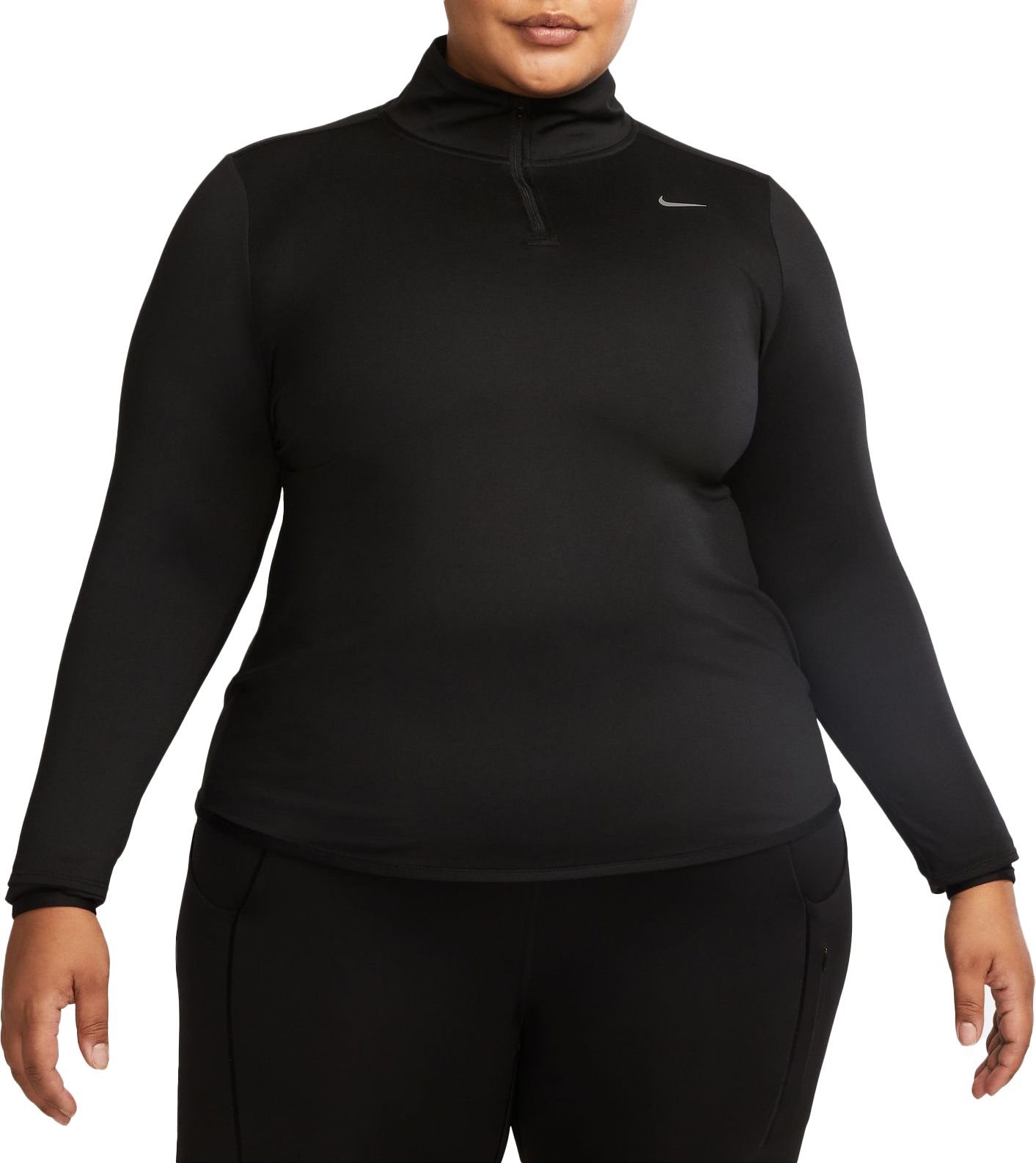 Nike Women's Dri-FIT Swift Element UV 1/4-Zip Running Top (Plus
