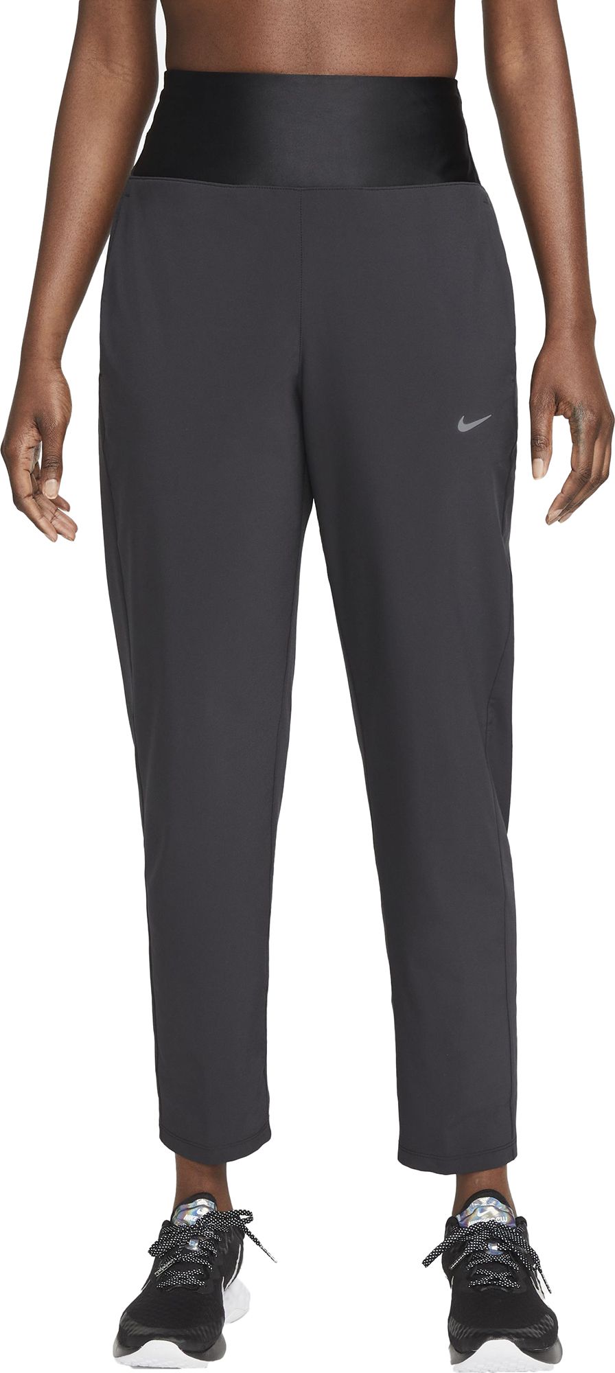 Nike Women s Dri Fit Swift Mid Rise Running Pants Small Black