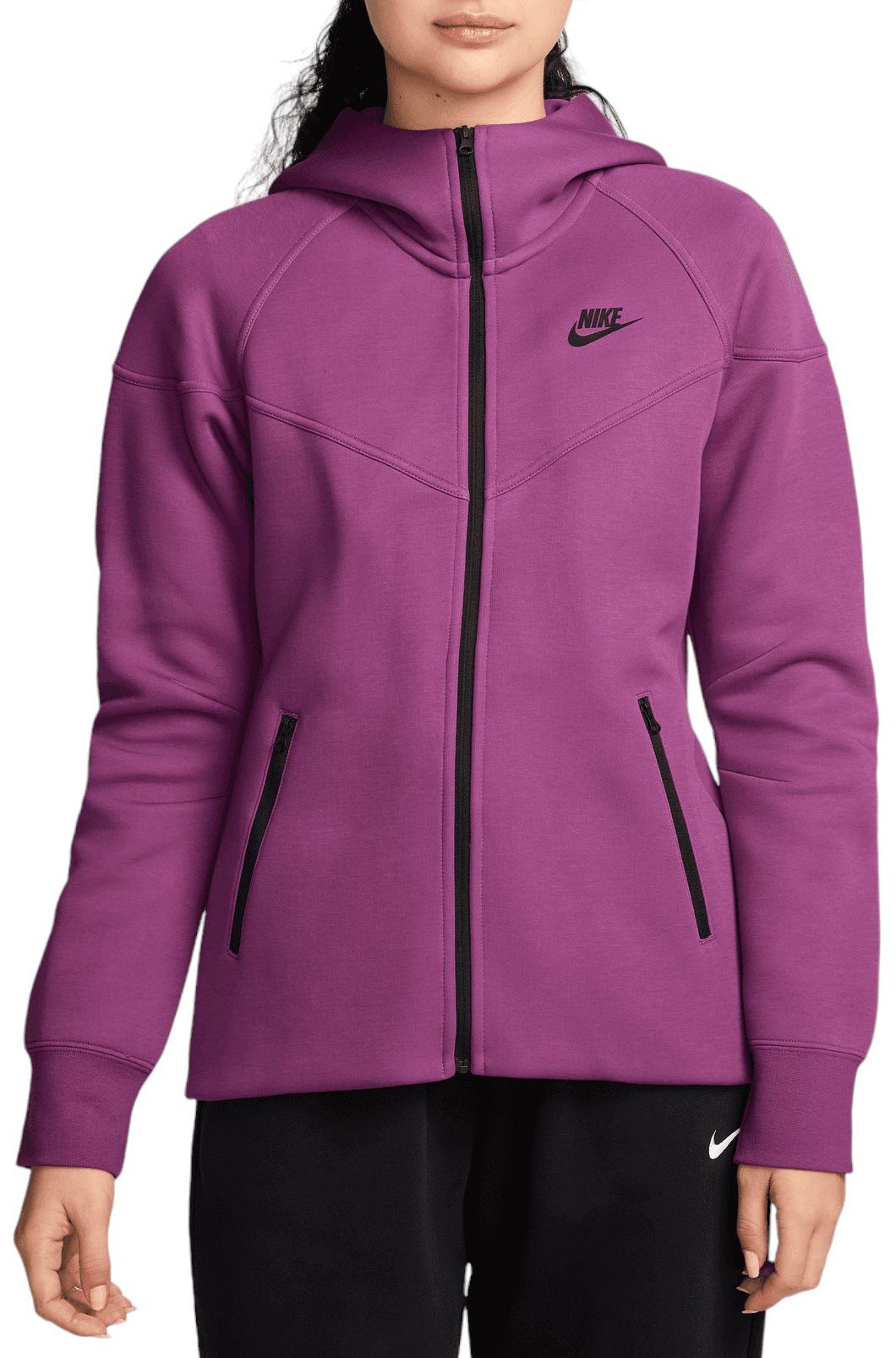 Nike Tech Fleece Women's Purple Full-Zip Hoodie Size deals XL