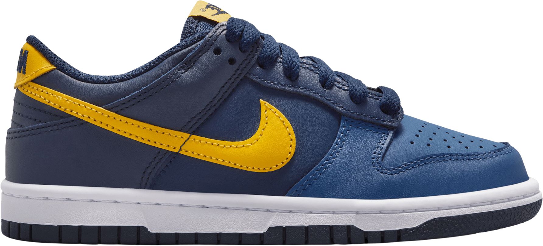 Kids Nike Dunks  Yellow, Blue & White Low-Top Sneakers Nike Kids main image 3
