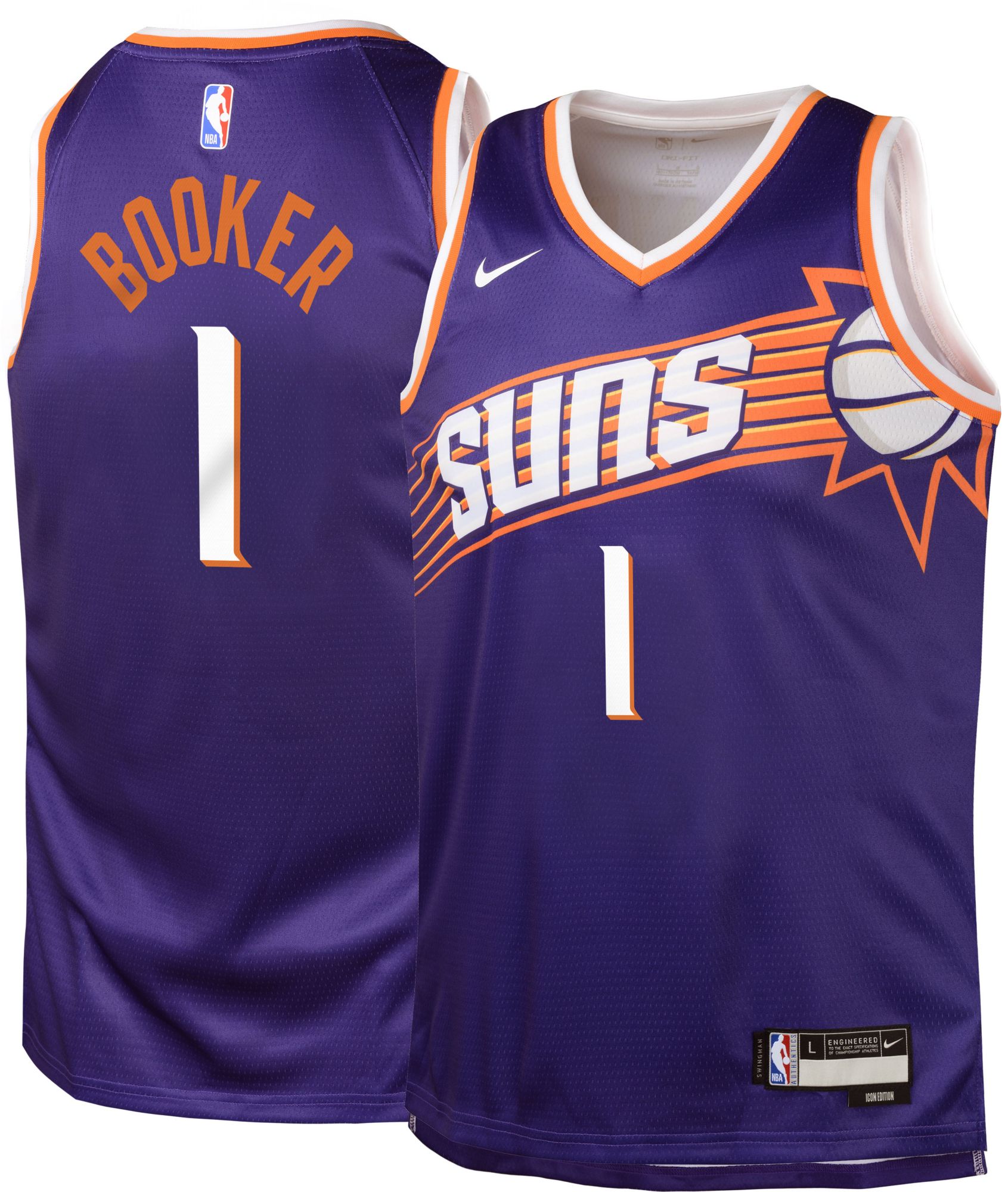 【希少・正規品】デビン・ブッカー背番号1ユニフォーム2着セット（XL） 23NIKYNBSNSYPRBKRPHO_is