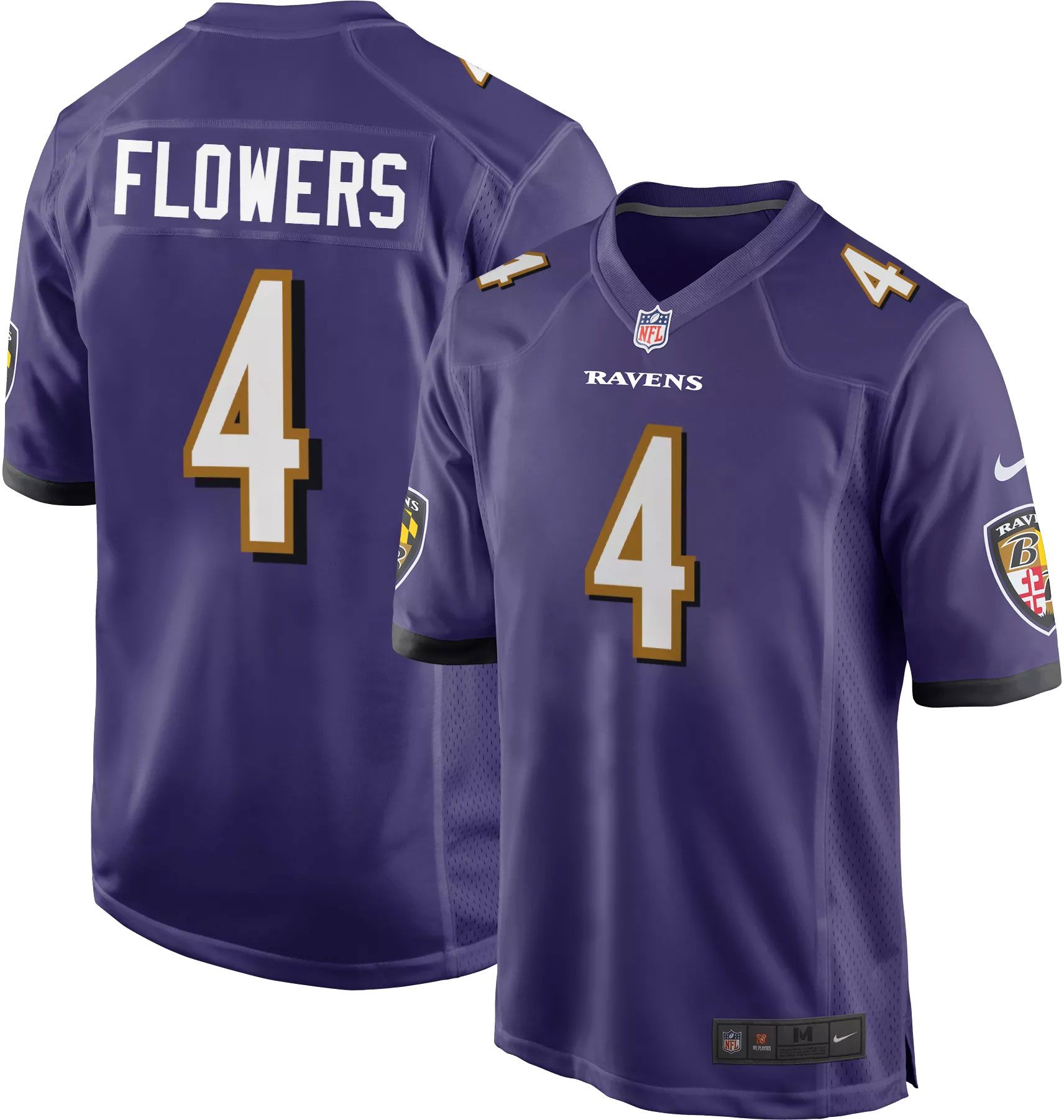 Nike Youth Baltimore Ravens Zay Flowers 4 Purple Game Jersey Dick s Sporting Goods