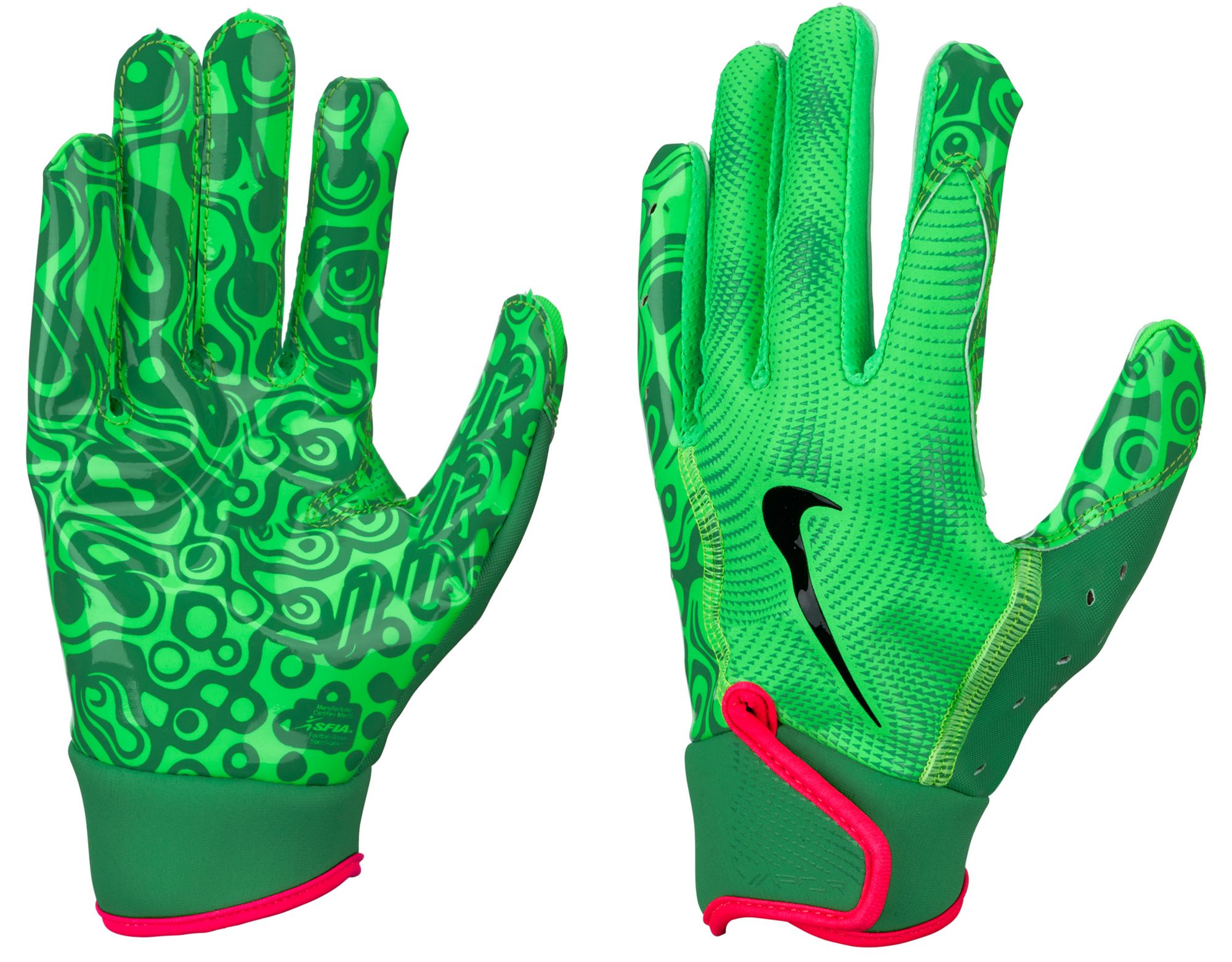 セール‼️NIKE VAPOR JET 8.0 ENERGY GREEN S Nike Adult Vapor Jet 8.0 Energy Football Gloves -Green