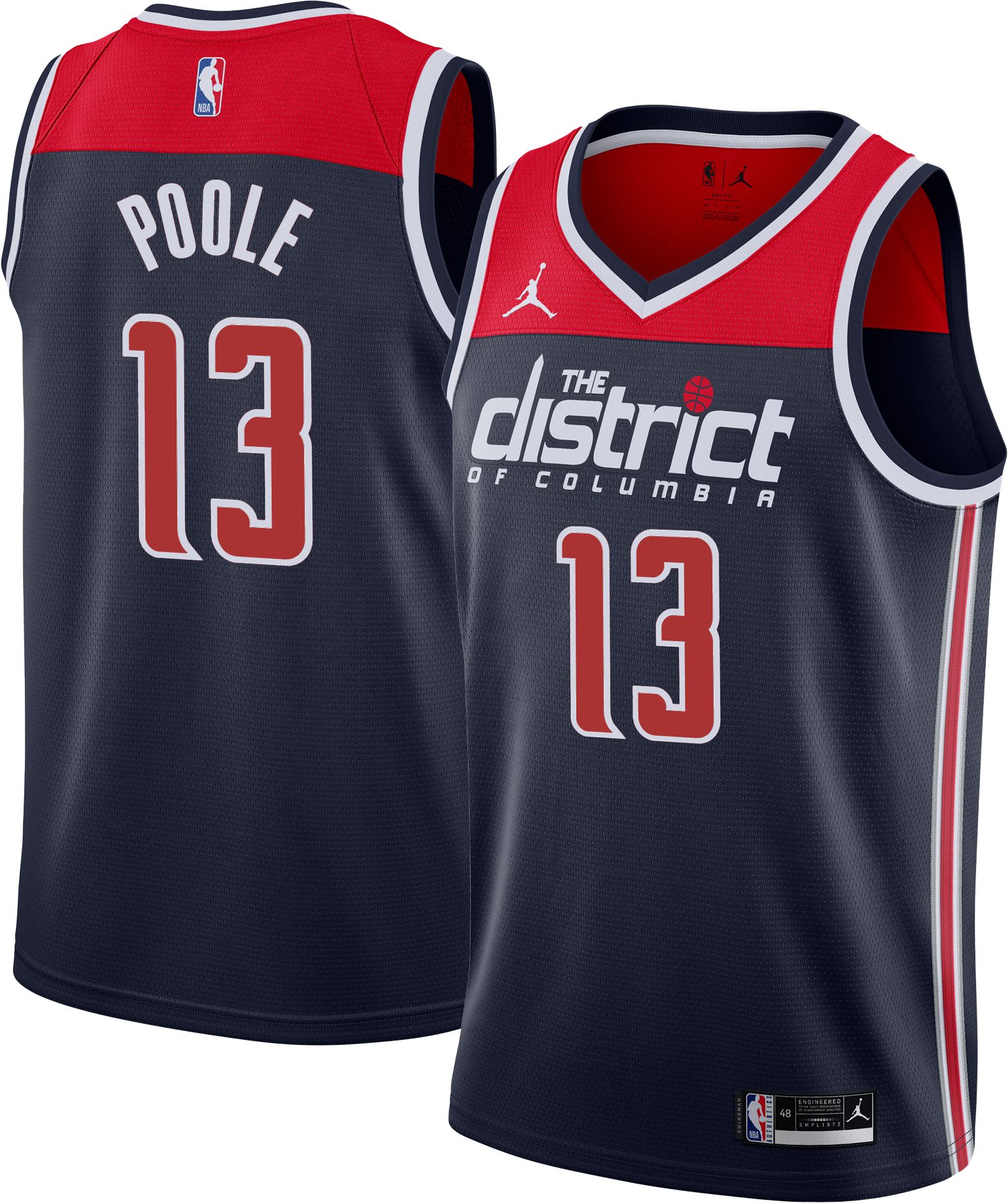 Jordan Youth Washington Wizards Jordan Poole #13 Swingman