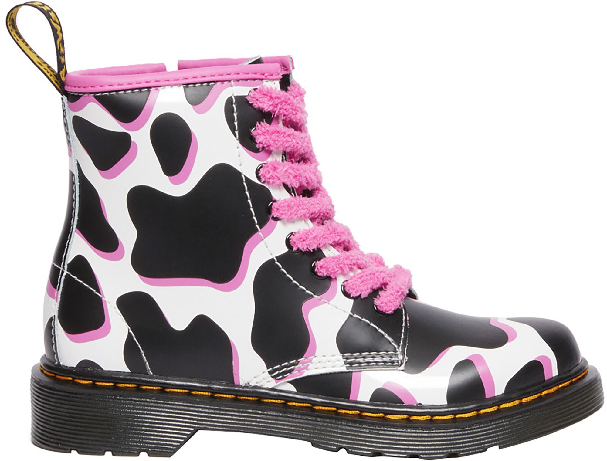 Dr. Martens Junior Cow Print Patent Lamper Boots | Dick's Sporting