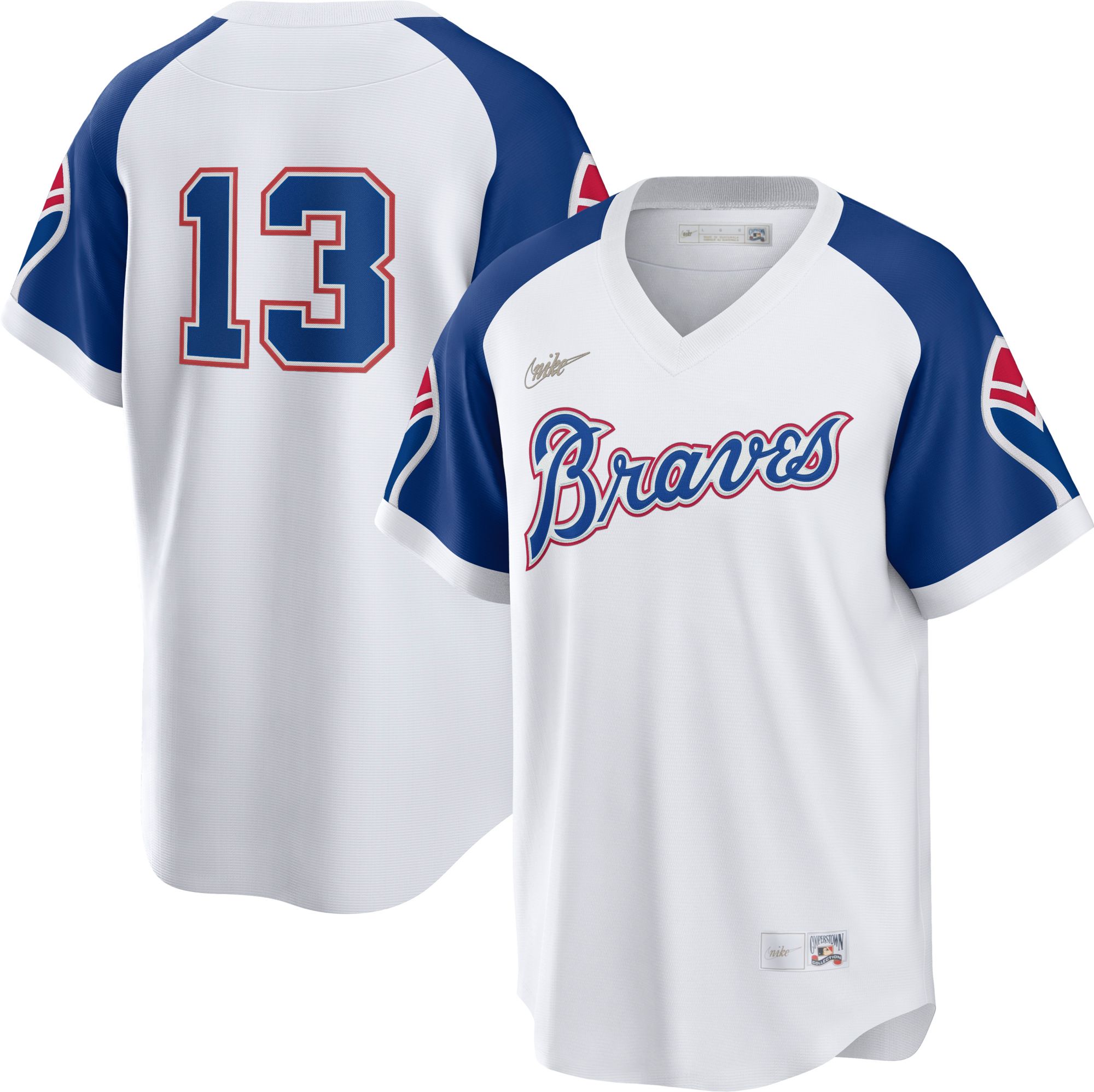Nike Men's Atlanta Braves Ronald Acuña Jr. #13 White Cooperstown