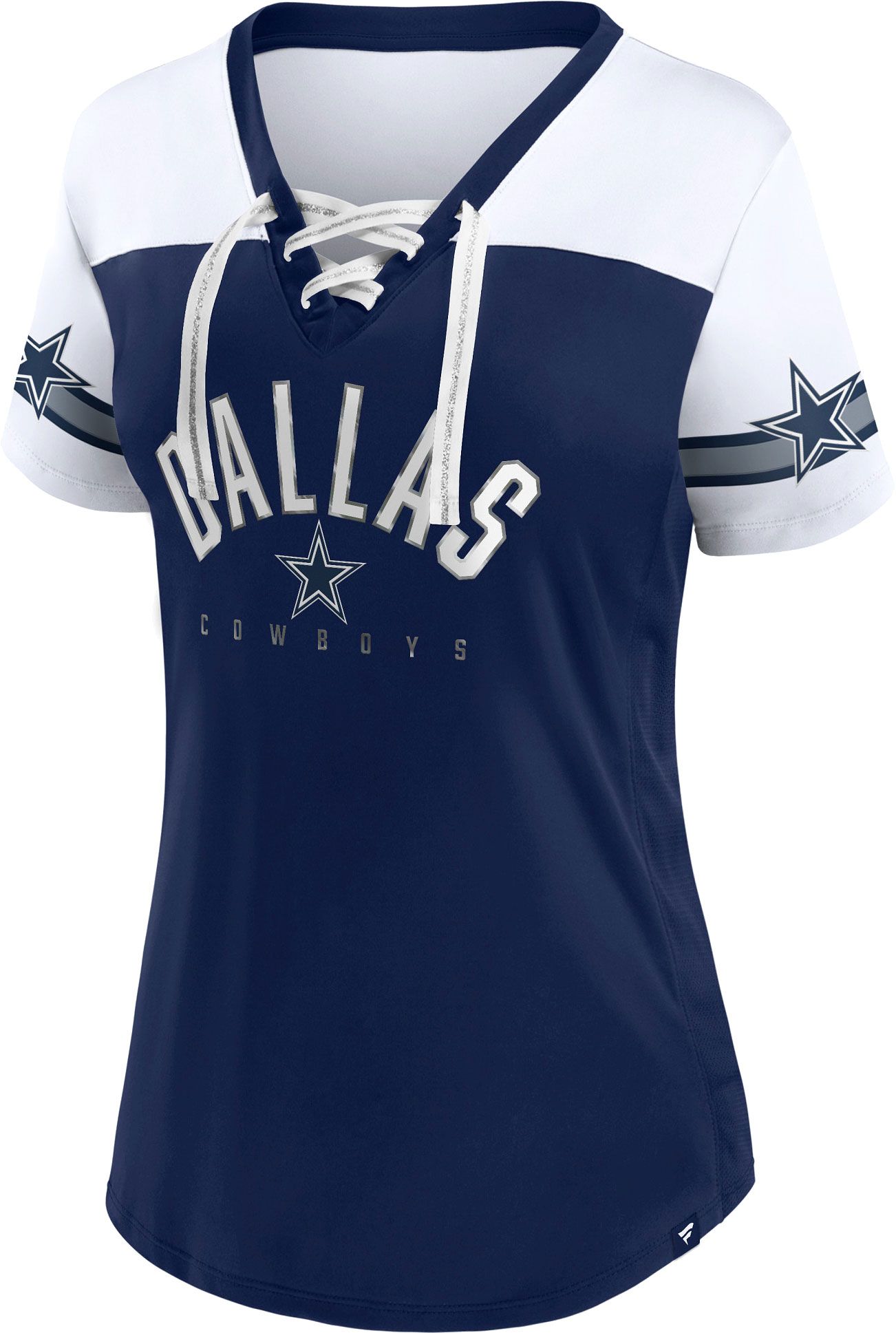 NFL Women s Dallas Cowboys Blitz Glam Navy Jersey Top Dick s Sporting Goods