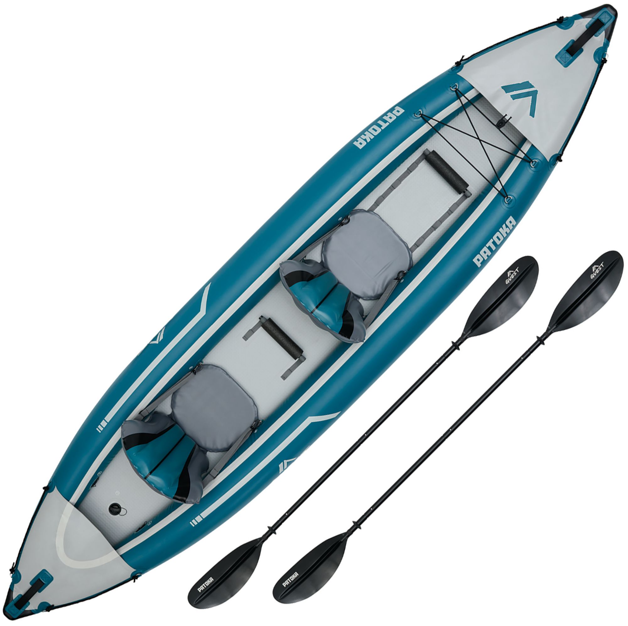 Quest Patoka Inflatable Tandem Kayak Package