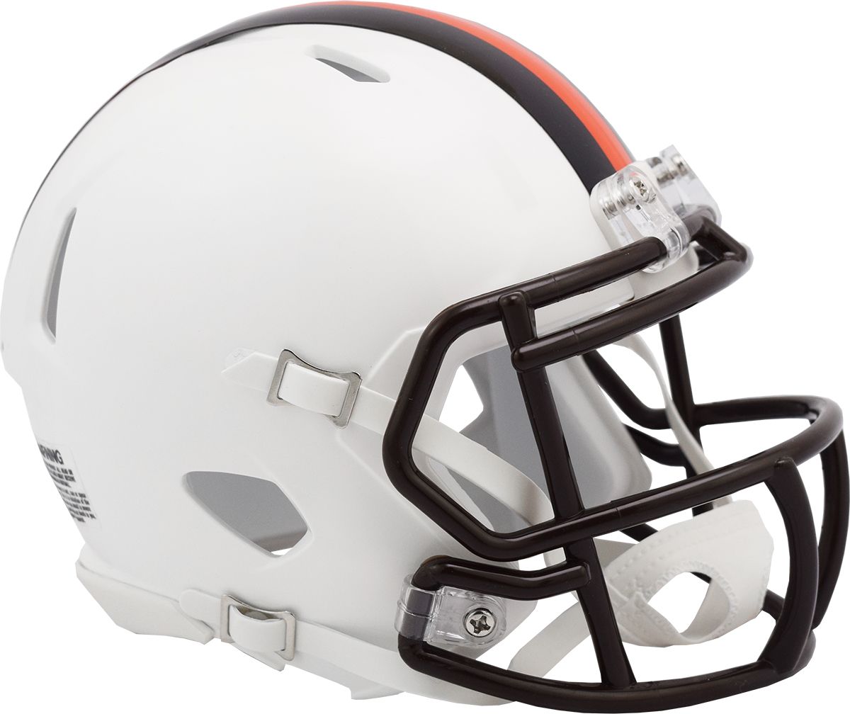cleveland steamer football helmet Riddell Cleveland Browns Alternate On-Field Speed Mini Football Helmet