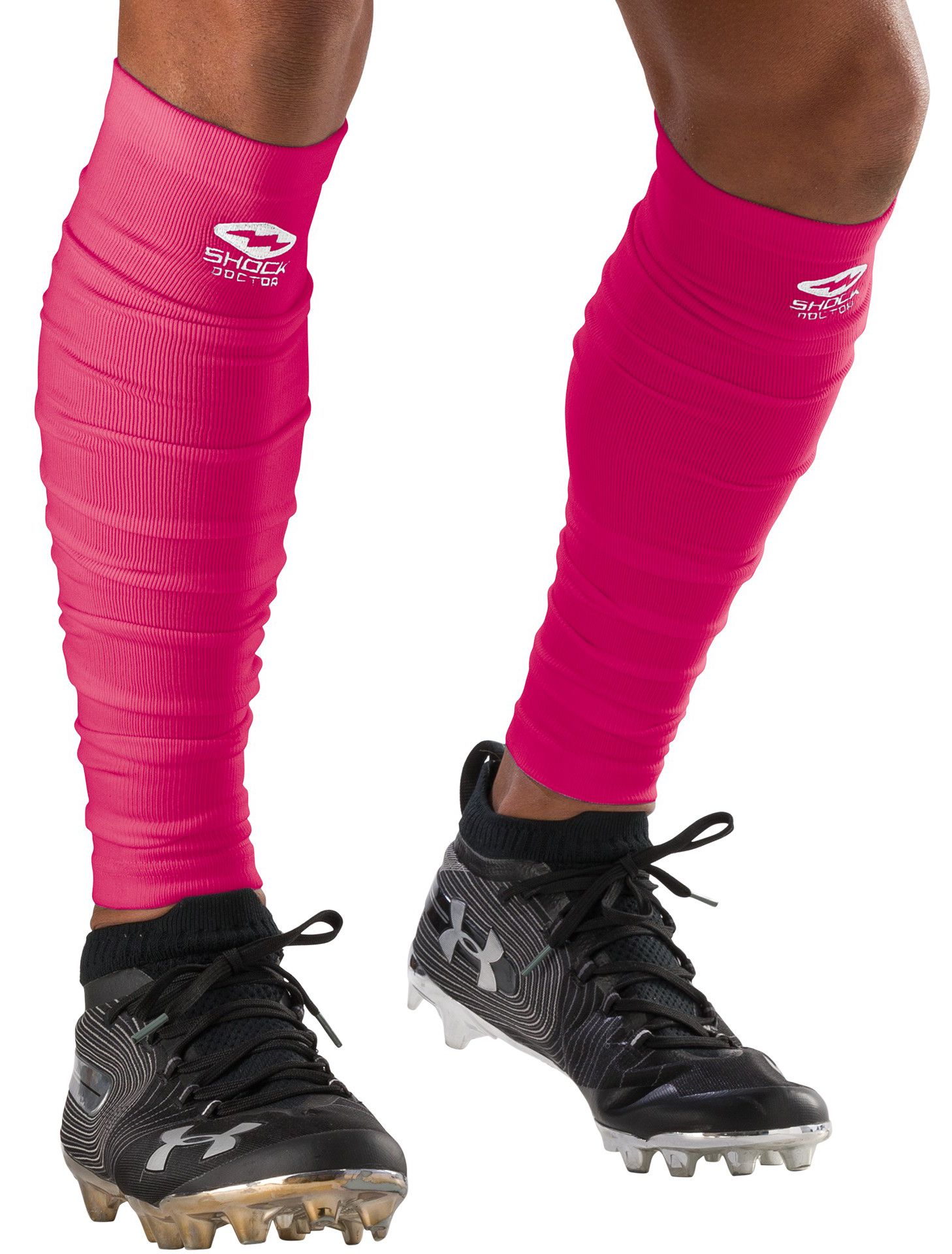 We Ball Sports Football Leg Sleeves – Calf Compression Sleeves For Shin Splint Support, Maroon - View #9