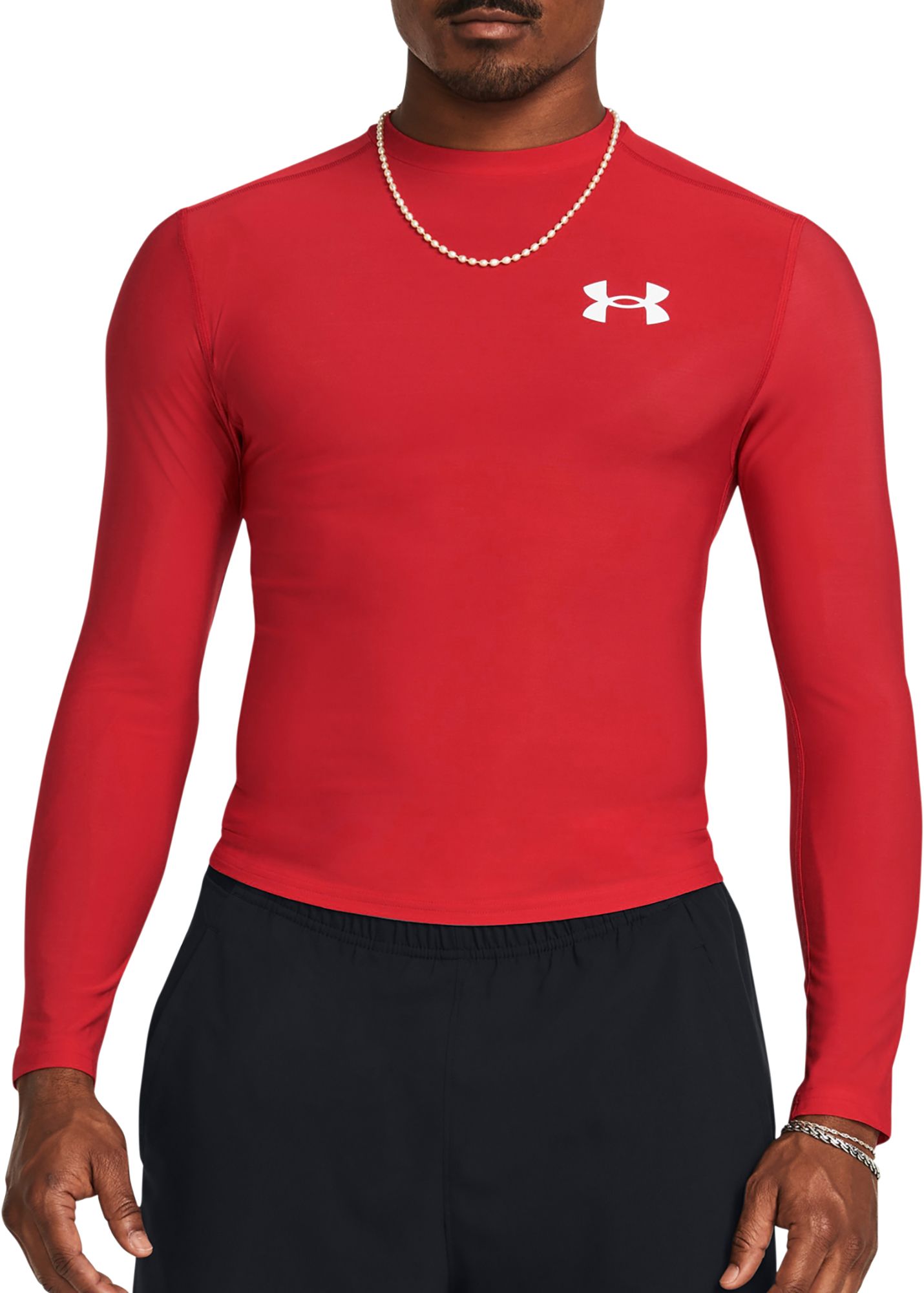 Men s Heatgear OG Compression Long Sleeve Red SM Under Armour