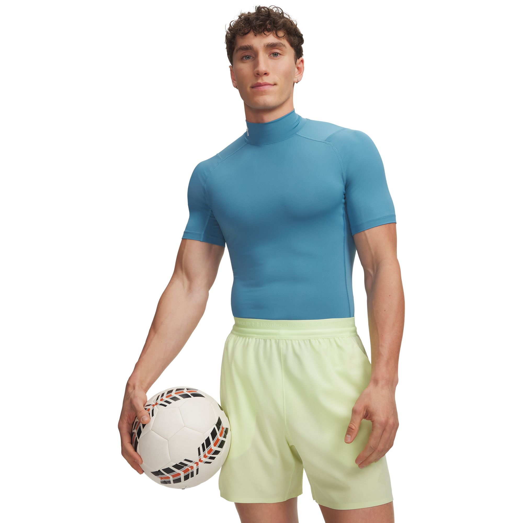 Under Armour Men's HeatGear Mock Neck Short Sleeve Compression