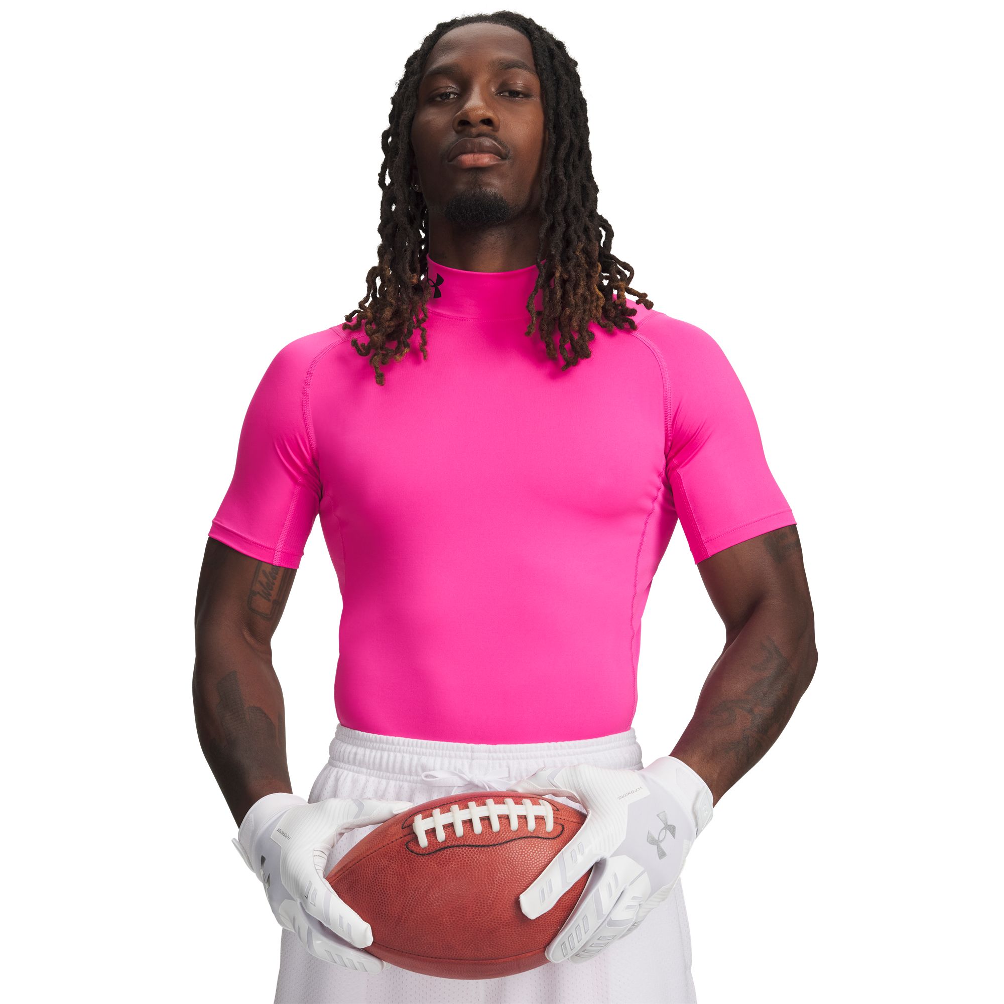 Under Armour Men's HeatGear Mock Neck Short Sleeve Compression