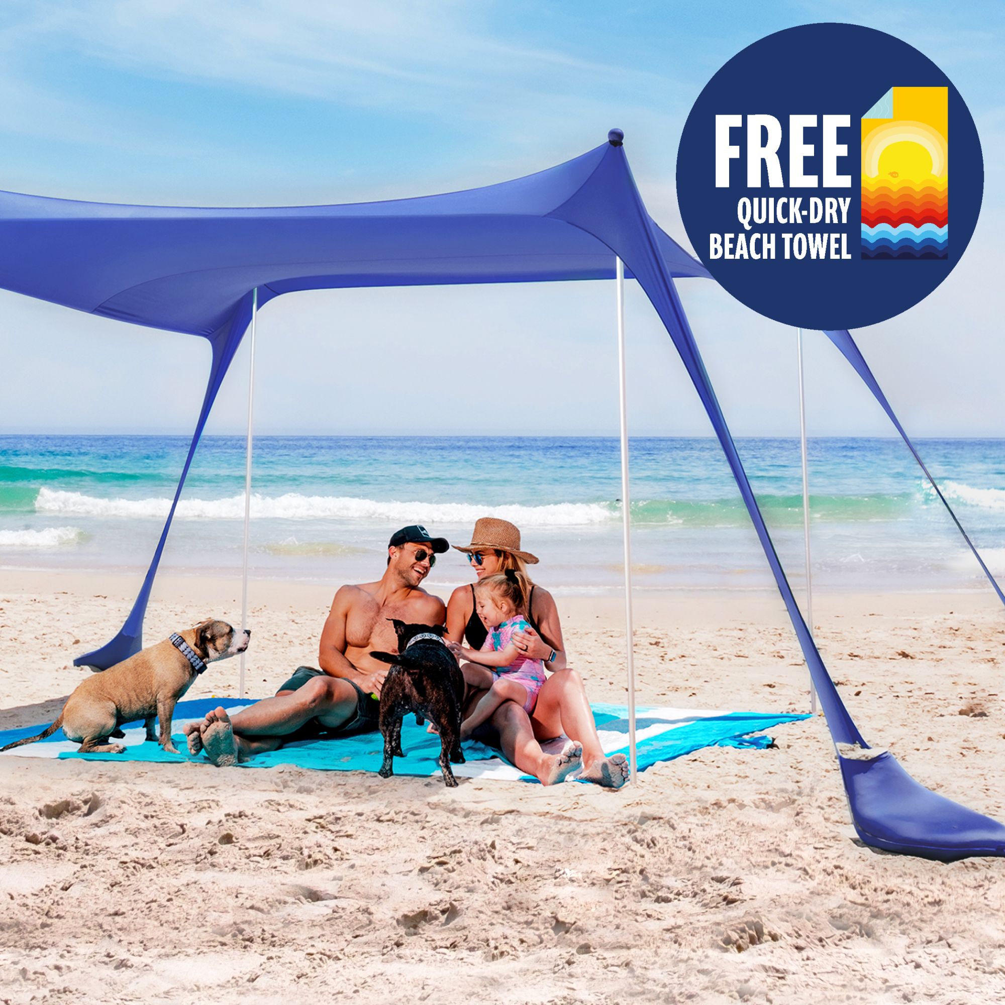 Sun Ninja 8-Person Beach Tent | Dick's Sporting Goods