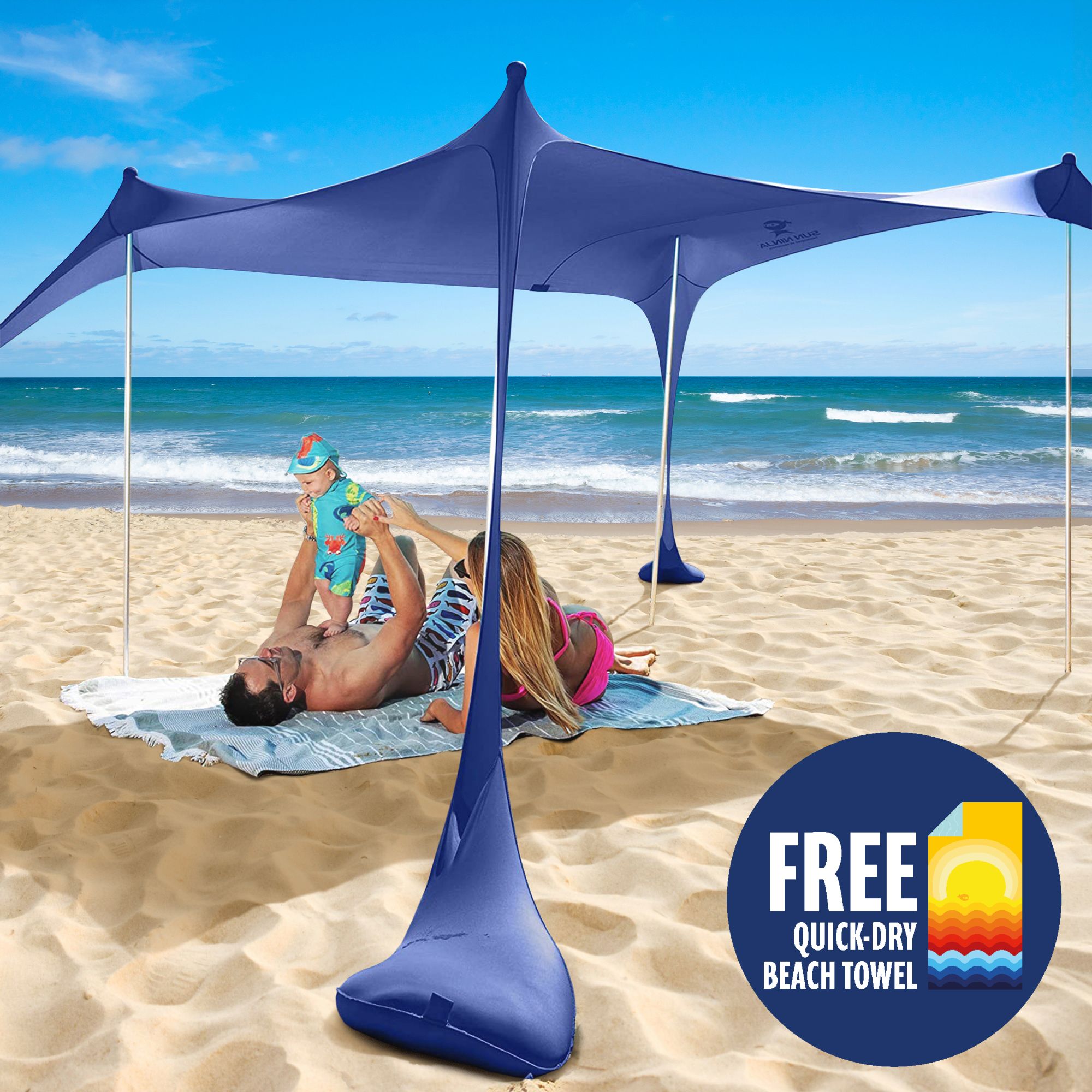 Sun Ninja 4-Person Beach Tent | Dick's Sporting Goods