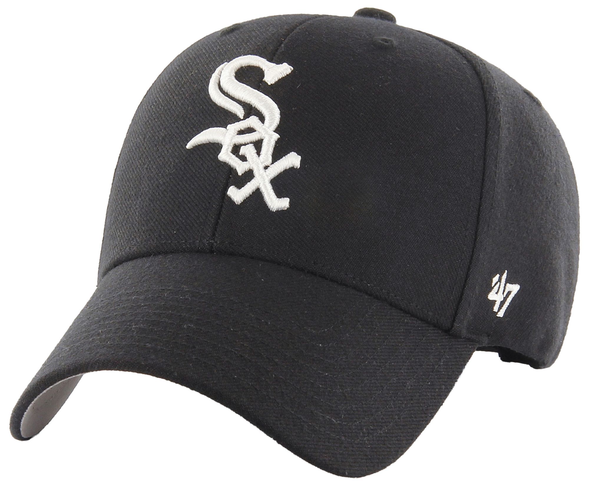 47 Adult Chicago White Sox Black MVP Adjustable Hat | Dick's