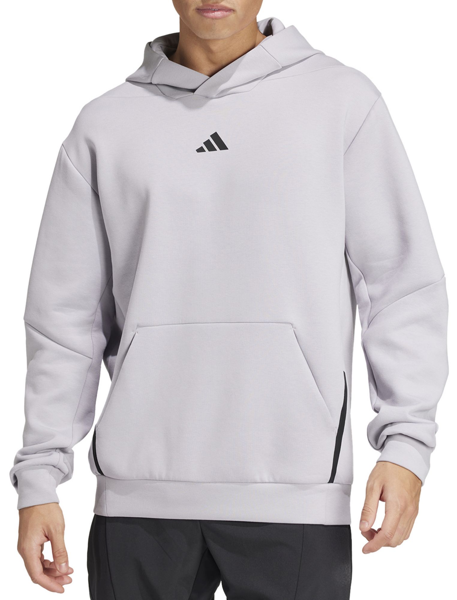 Adidas Embroidered Gray & Blue offers Pullover Hoodie Bundle