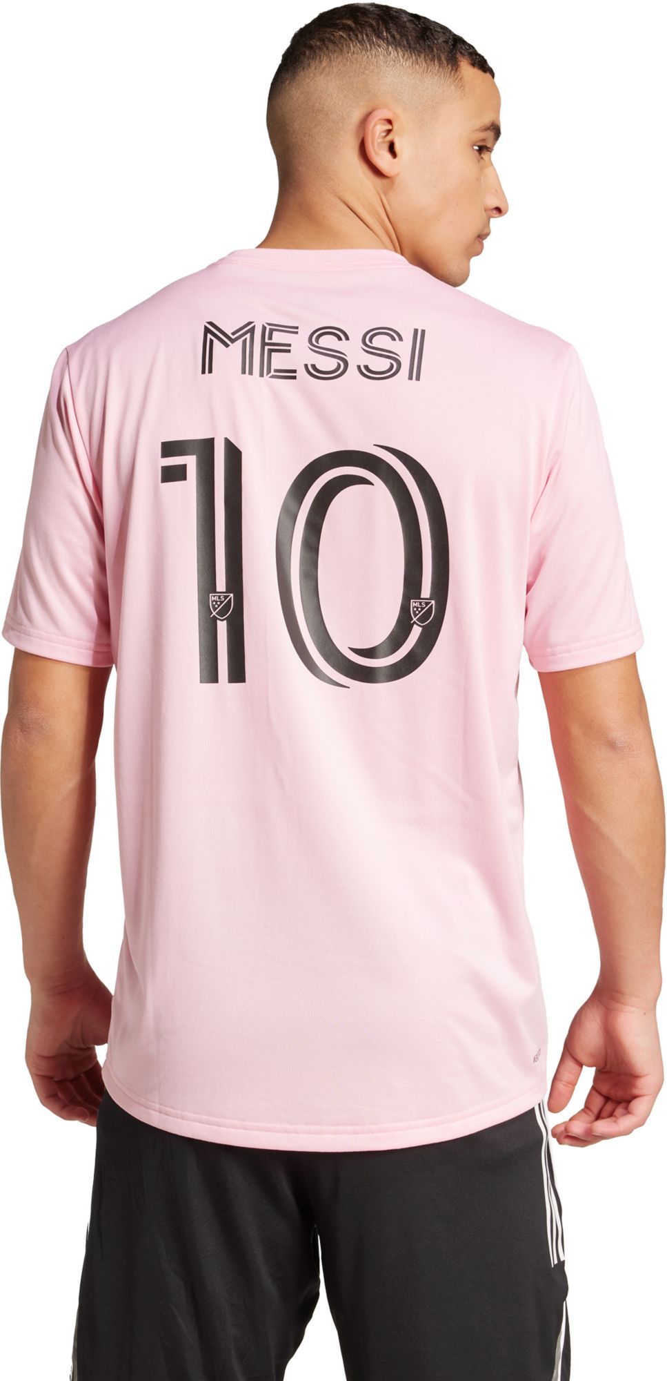 adidas Men's Inter Miami CF 2025 Lionel Messi #10 Pink Authentic T