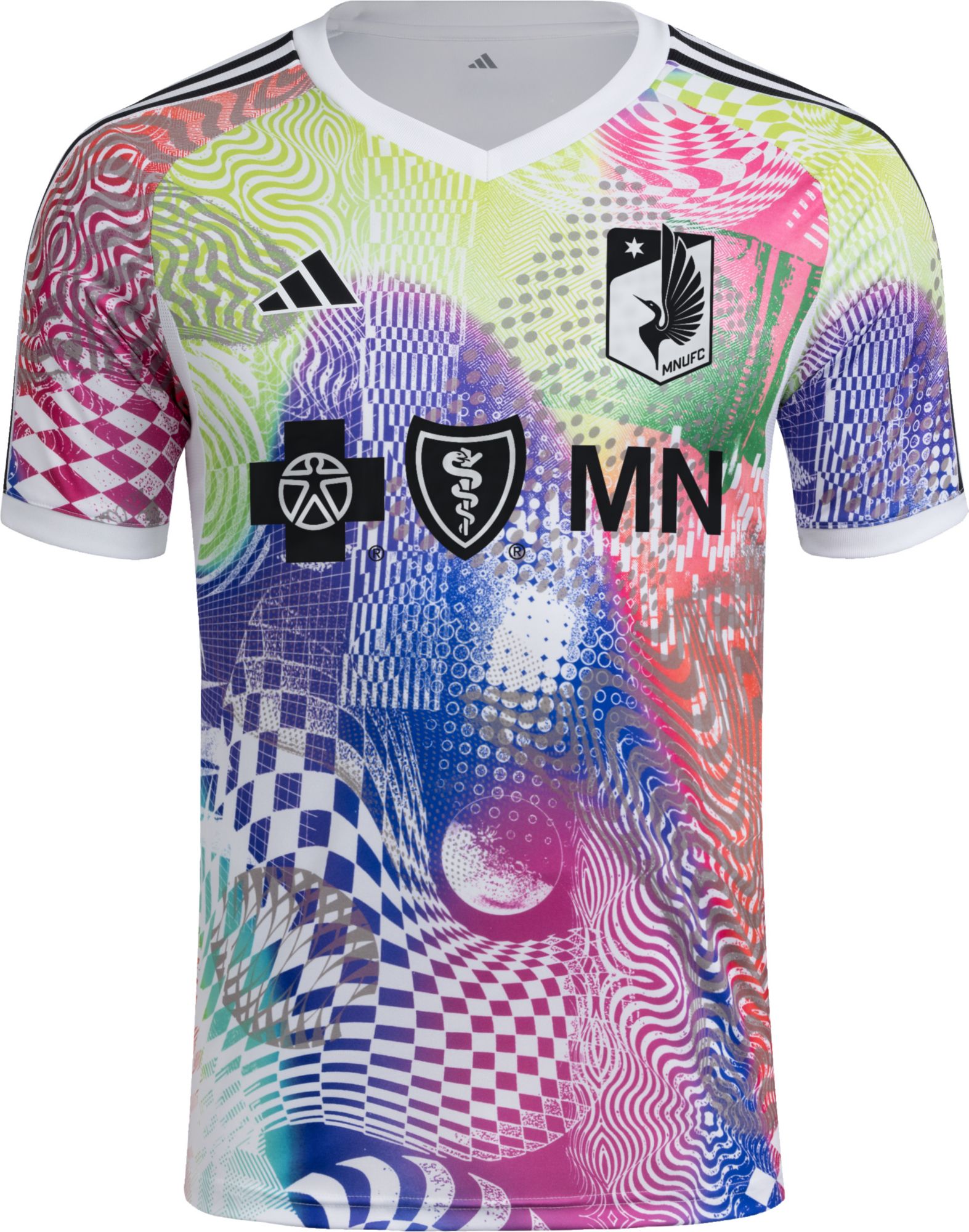 adidas Adult Minnesota United FC 2025 Pride Prematch Jersey