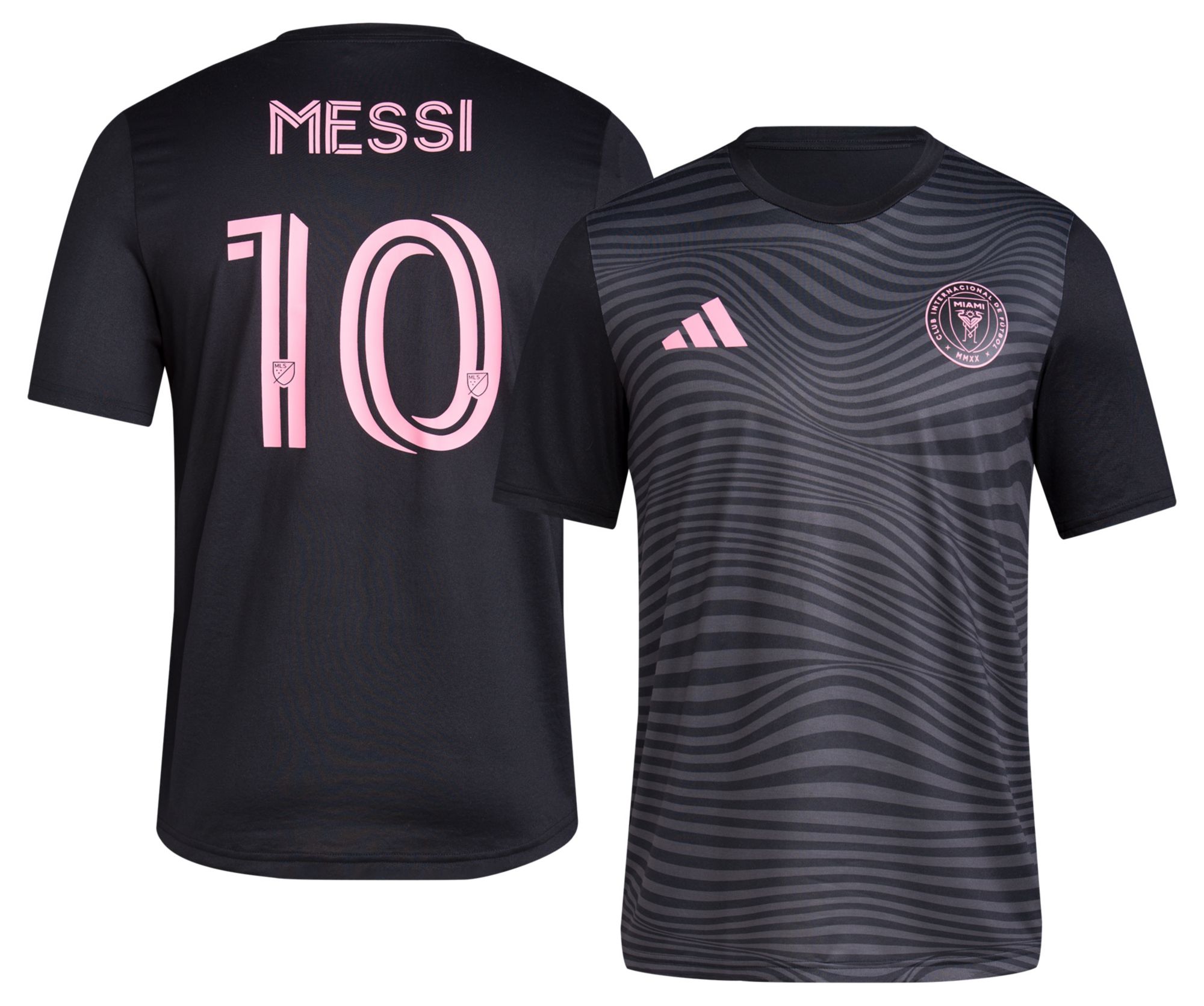 adidas Adult Inter Miami CF Lionel Messi #10 Jersey Black T