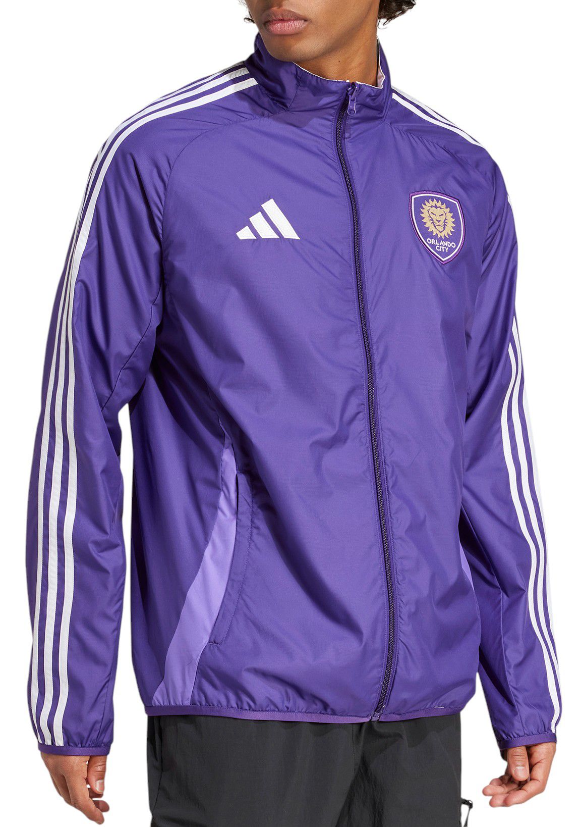 adidas Adult Orlando City 2025 Purple Anthem Reversible Jacket