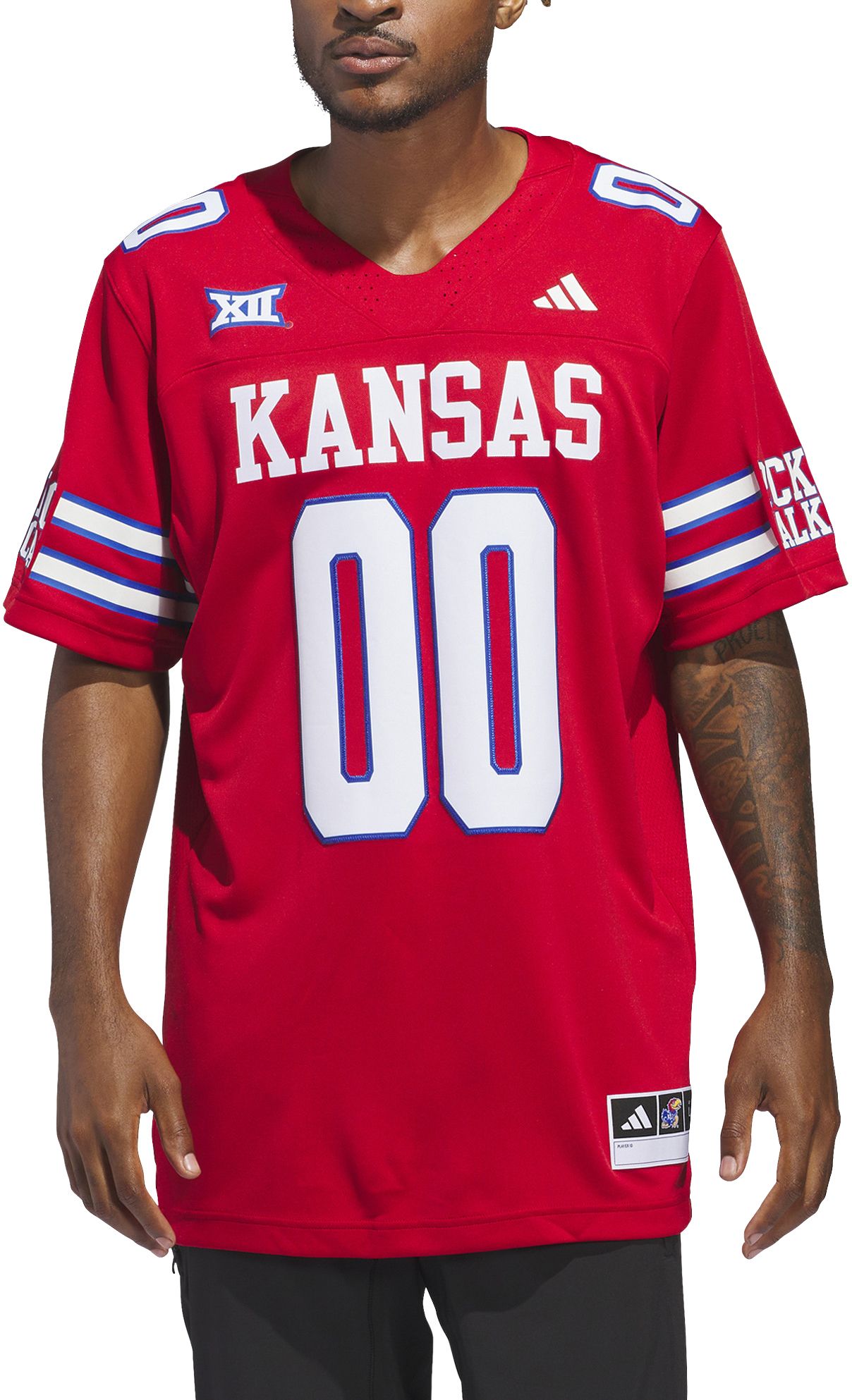 adidas Men's Kansas Jayhawks Crimson Premier Replica Alternate