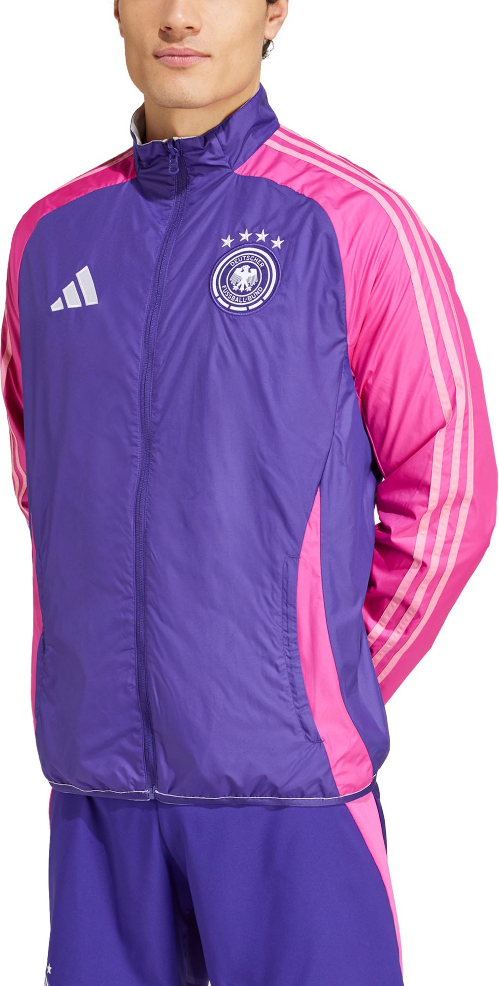 adidas Adult Germany Purple Anthem Jacket | Dick's Sporting Goods