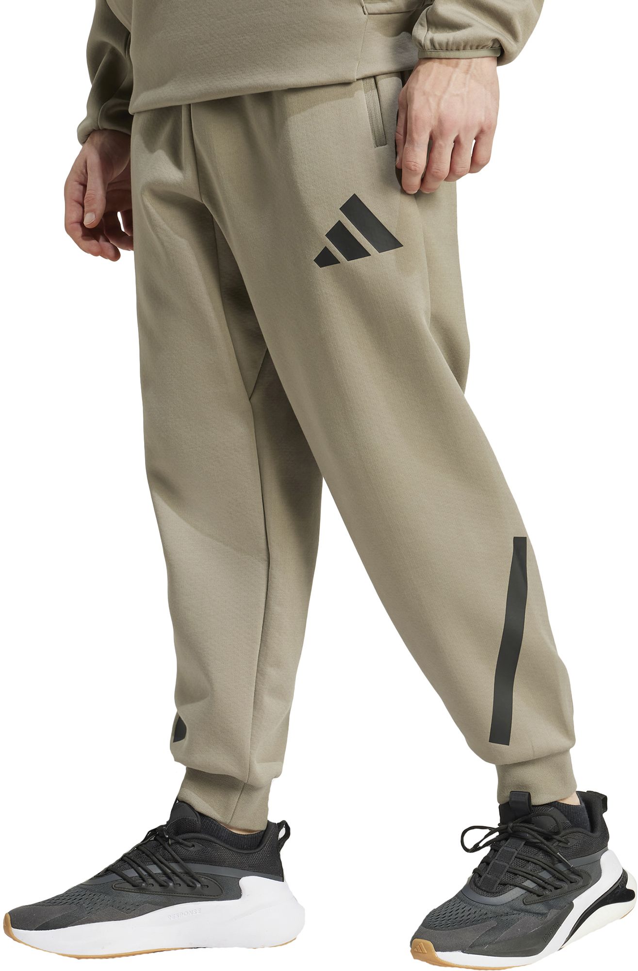 Adidas Men s Z.N.E. Fleece Pants Medium Clay