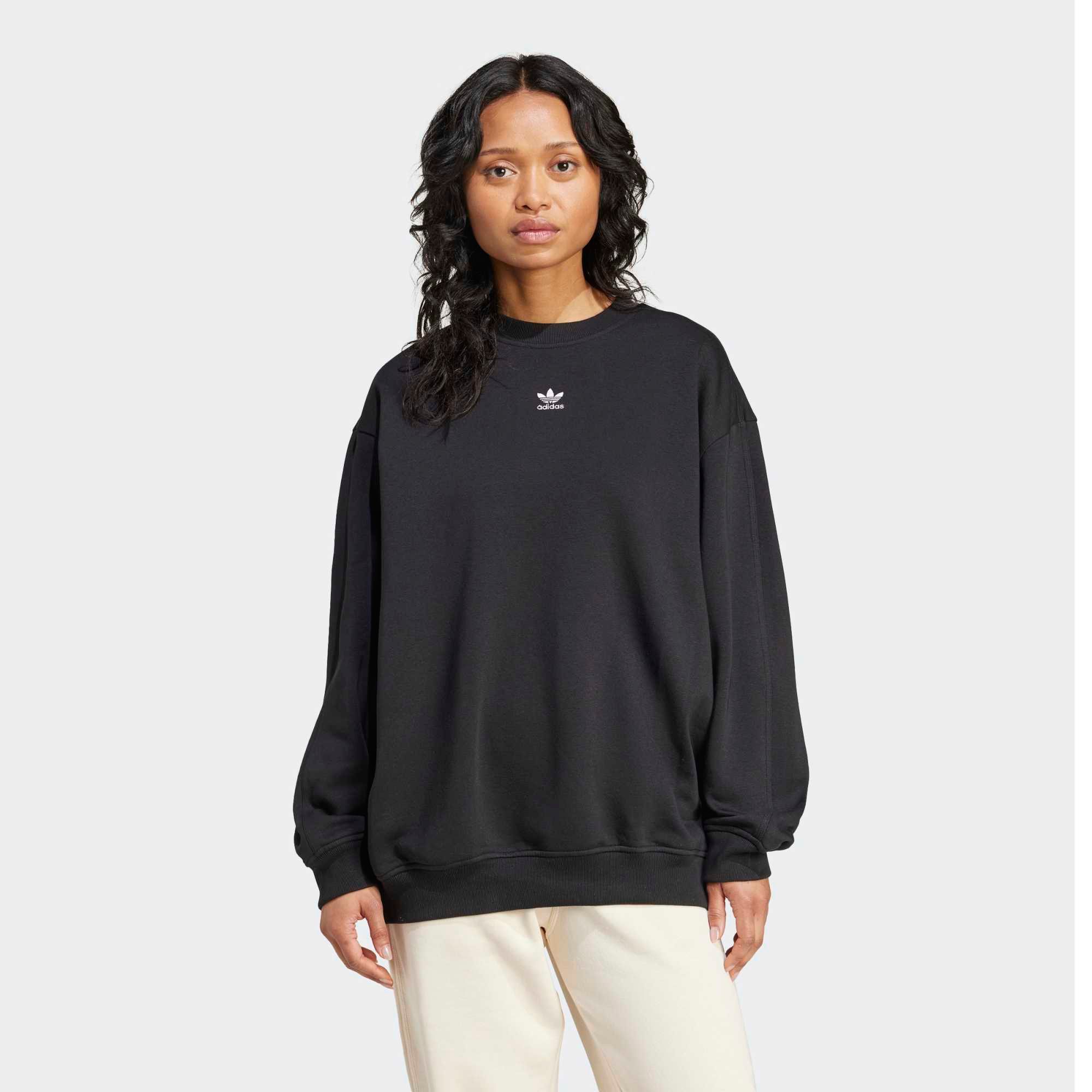 adidas Originals Women's Essentials Fleece Long Oversized Crew