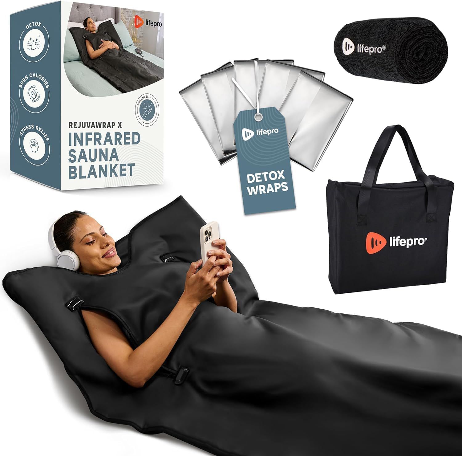 Lifepro Rejuvawrap X Infrared Sauna Blanket | Dick's Sporting Goods