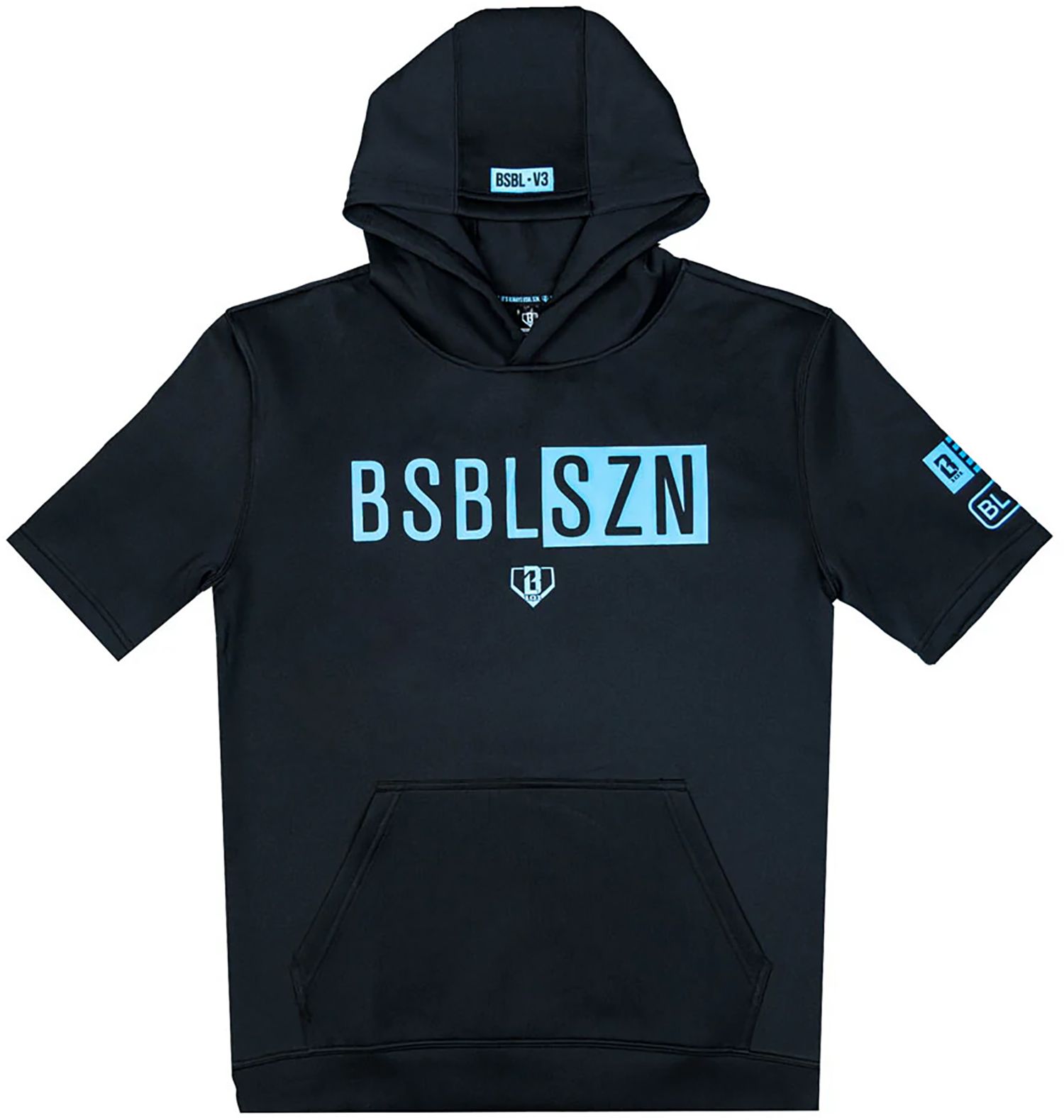 Baseball Lifestyle 101 Boys' BSBL-SZN V3 Short Sleeve Hoodie