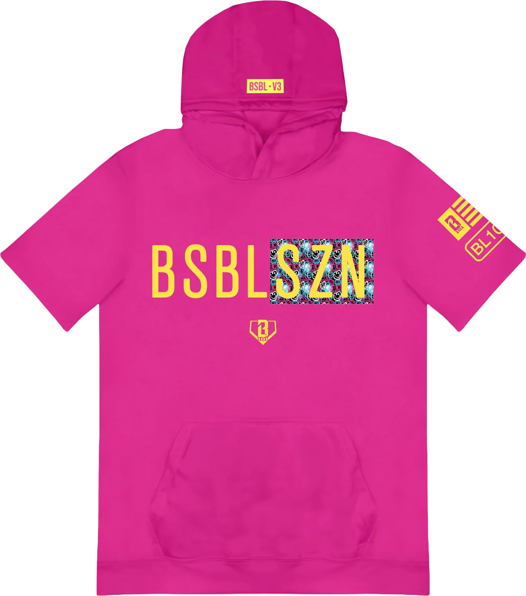 Baseball Lifestyle 101 Boys' BSBL-SZN V3 Short Sleeve Hoodie