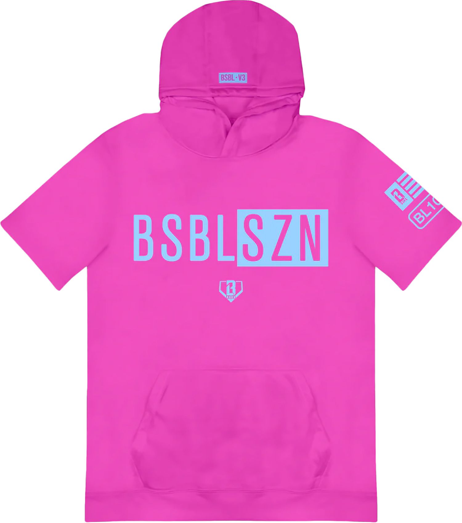 Baseball Lifestyle 101 Boys' BSBL-SZN V3 Short Sleeve Hoodie