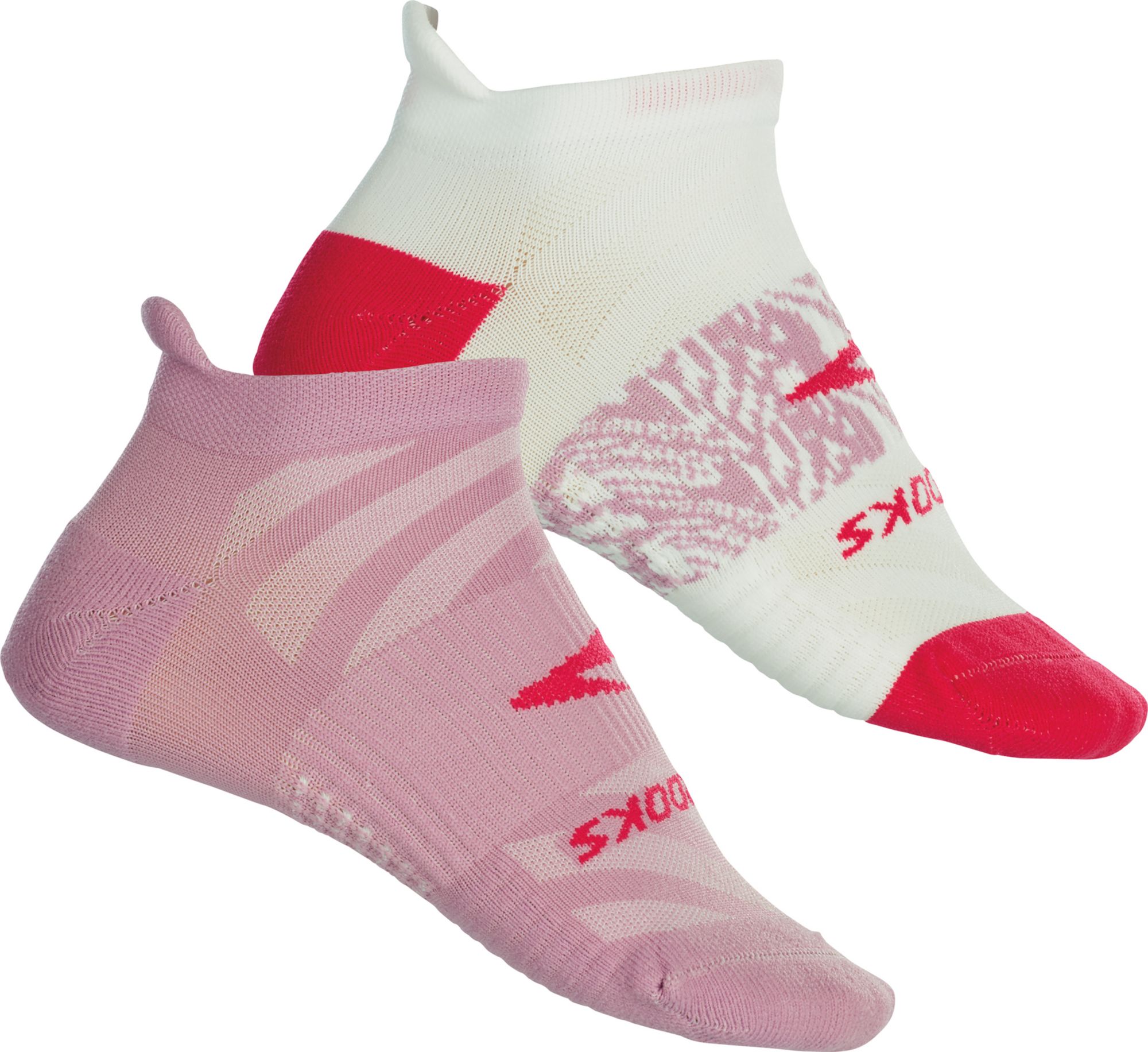 Brooks Adult Empower Her Ghost Lite No Show Socks - 2 Pack