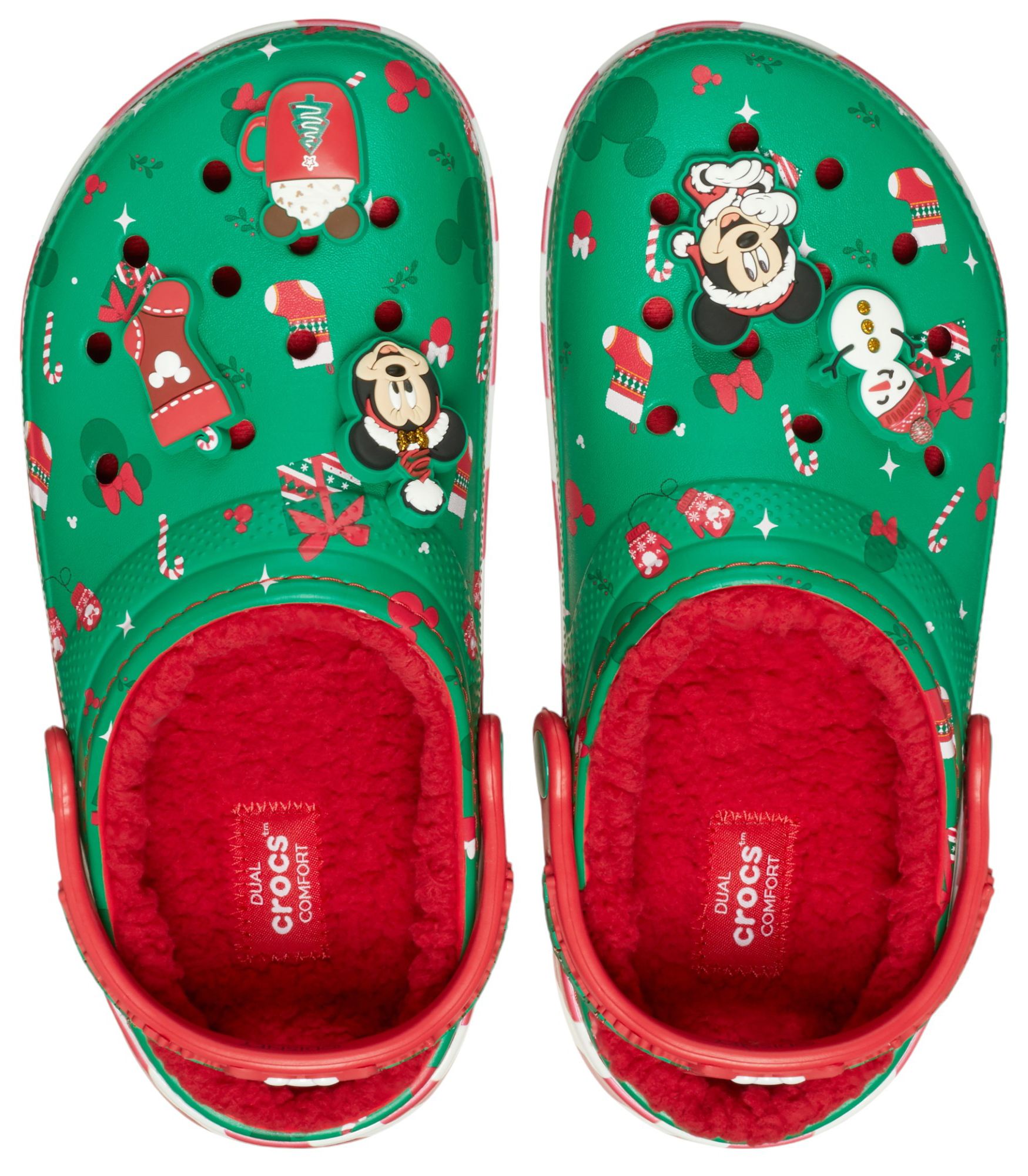 サンダル Crocs Mickey Holiday Lined Classic Clogs Crocs Mickey Mouse Christmas Lined Classic Clog | Famous
