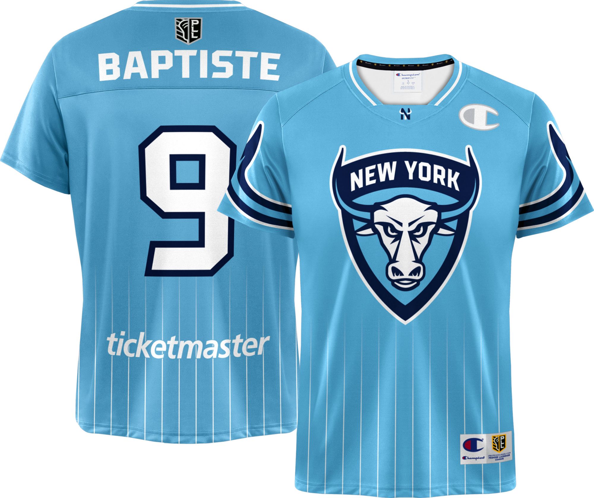 Champion Adult New York Atlas Trevor Baptiste #9 Blue Replica