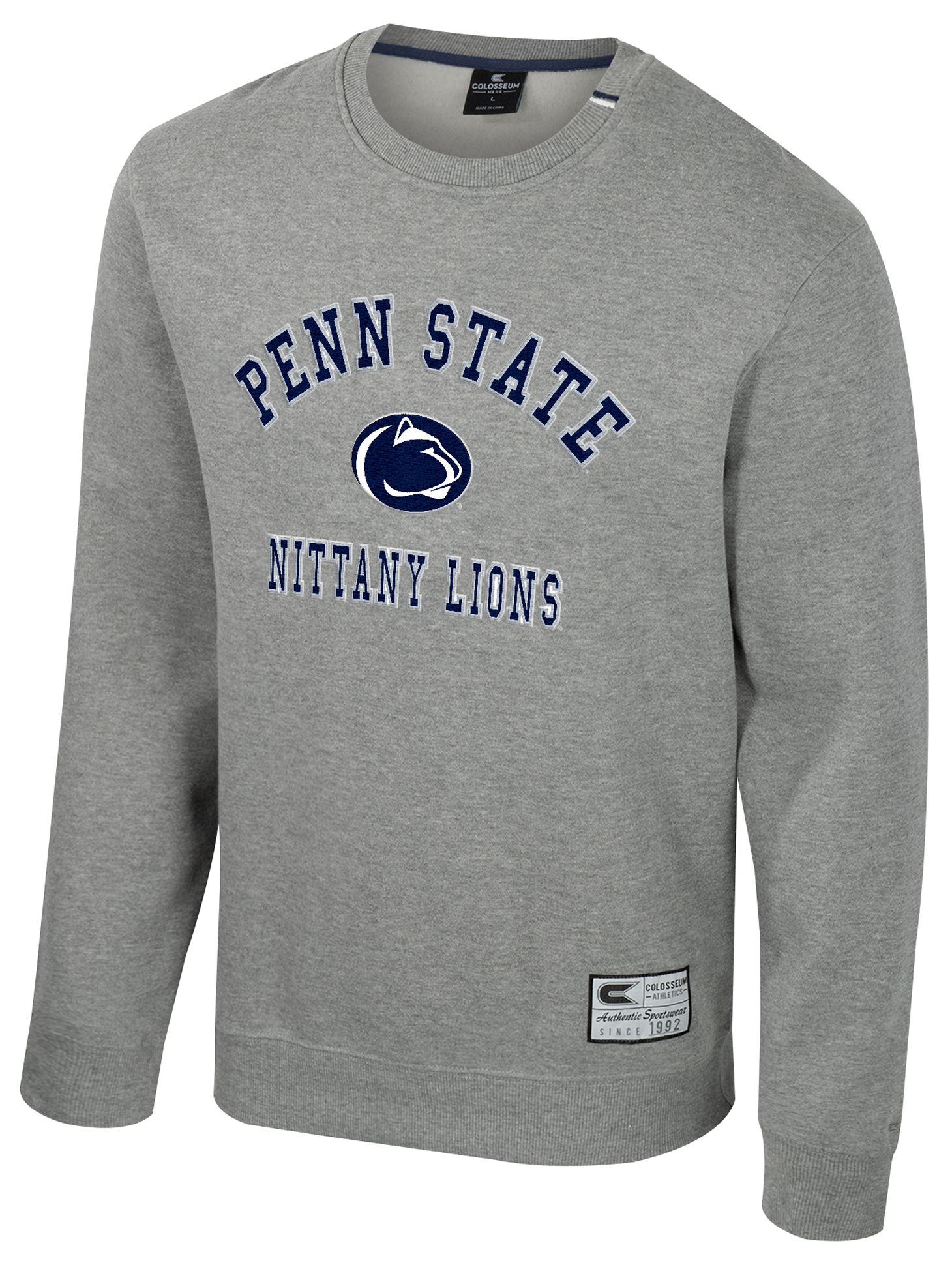 Colosseum Men's Penn State Nittany Lions Heather Grey Zion Fleece