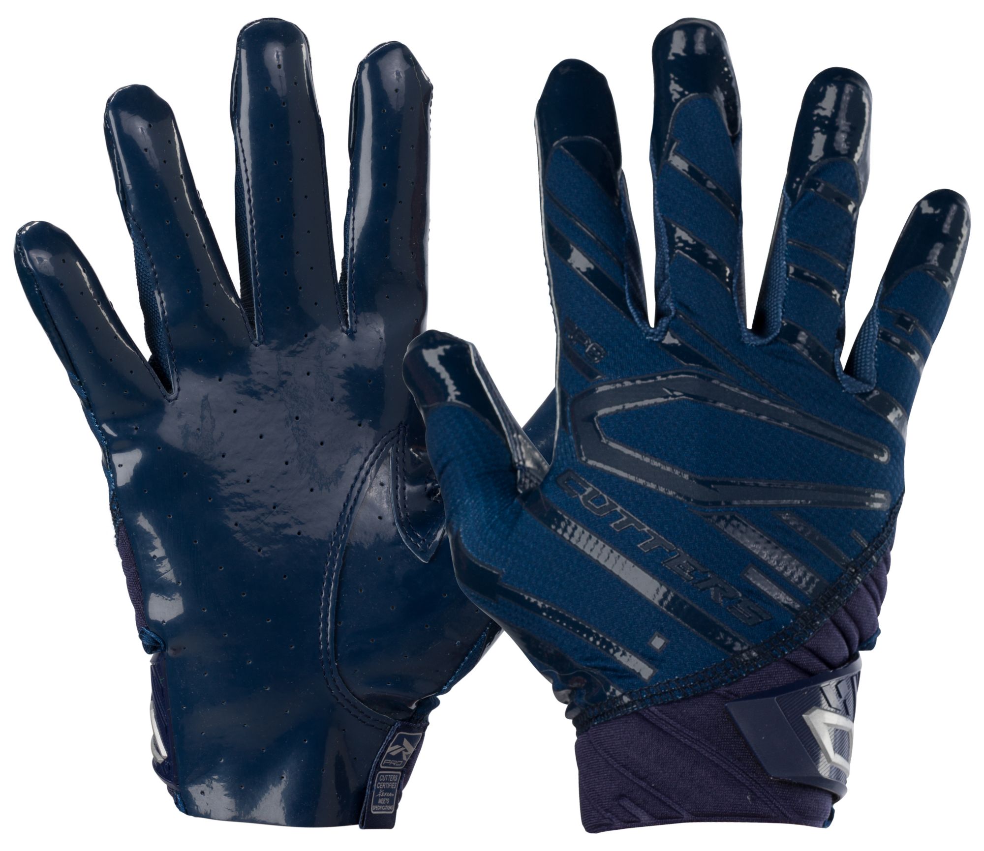 Cutters Adult Rev Pro 6.0 Receiver Gloves Men s Small Navy