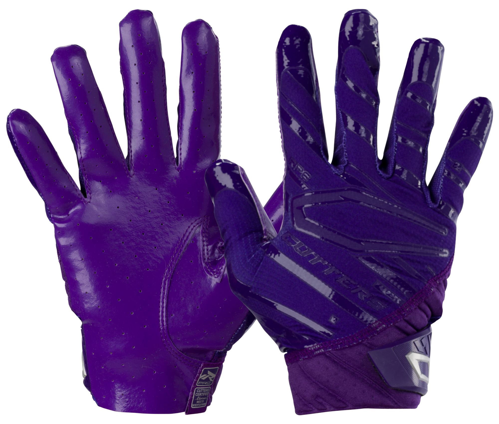 Purple receiver gloves on sale