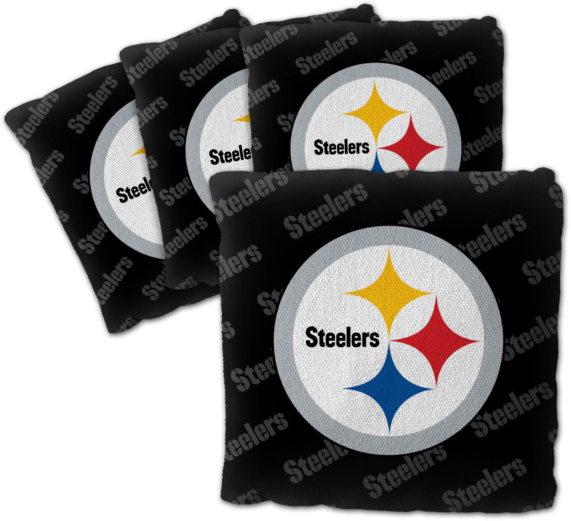 Wind’N Swell (ウインド・ン・スウェル) クッション ビームス 4点 YouTheFan Pittsburgh Steelers 4-Pack Black Cornhole Bean Bags