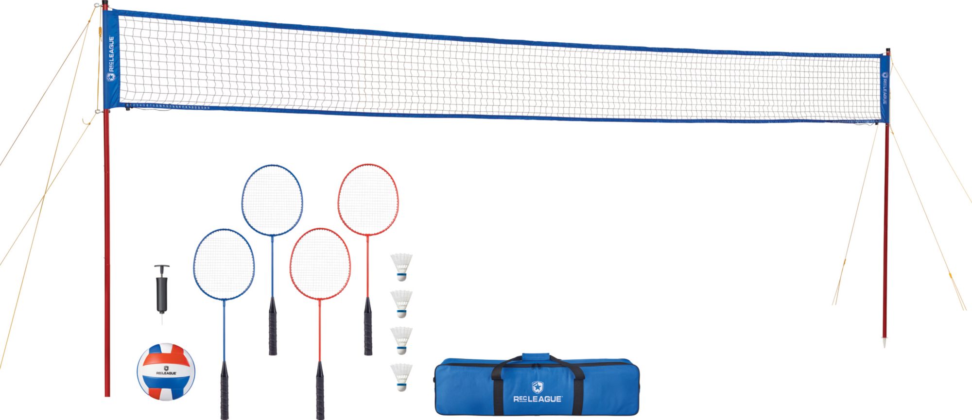 Set Tennis Avec Filet Et Raquettes Scatch - Jeu Complet Badminton Tennis De Rue Pour Enfants Et Adultes