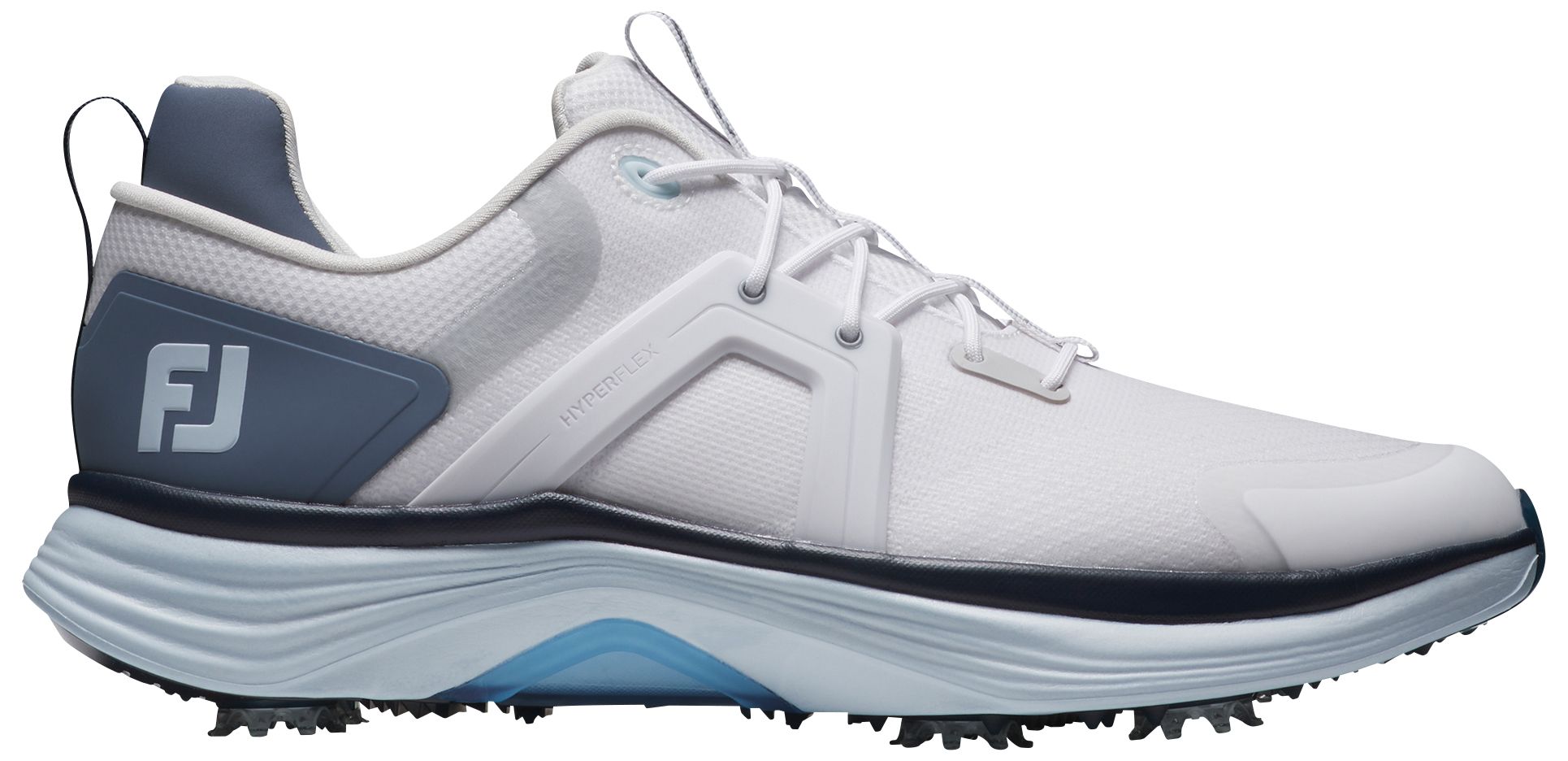 FootJoy Hyperflex Golf Shoes - Light Gray with Blue Accents FootJoy HyperFlex Men main image 3