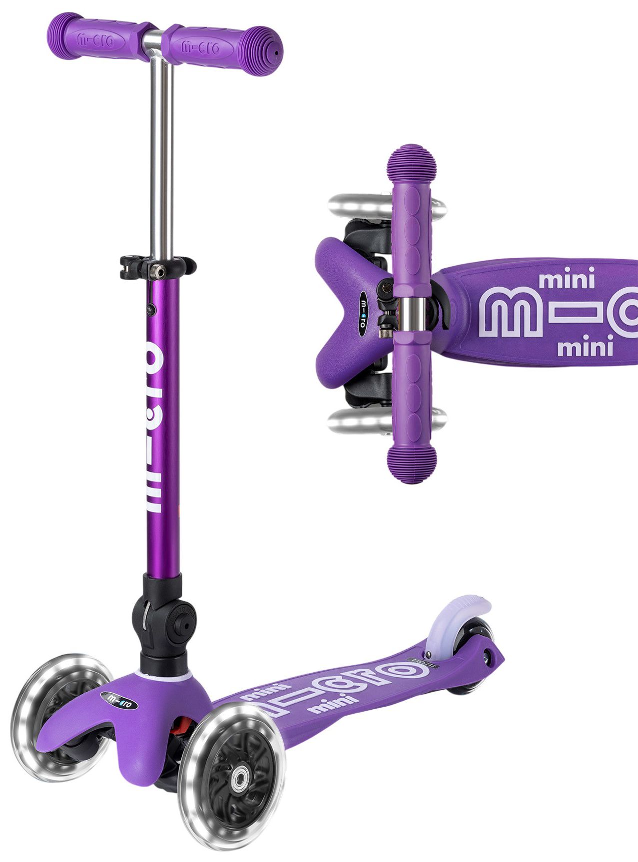 Micro Kickboard Mini Foldable LED Scooter | Dick's Sporting Goods