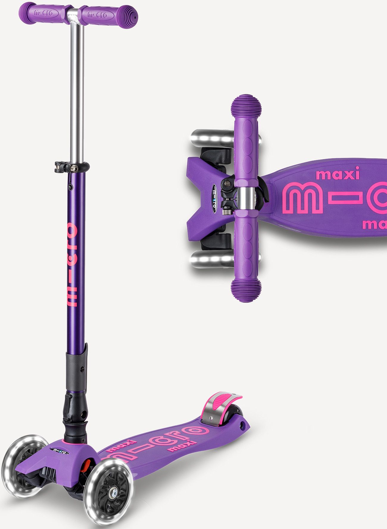 Micro Kickboard Maxi Foldable LED Scooter | Dick's Sporting Goods